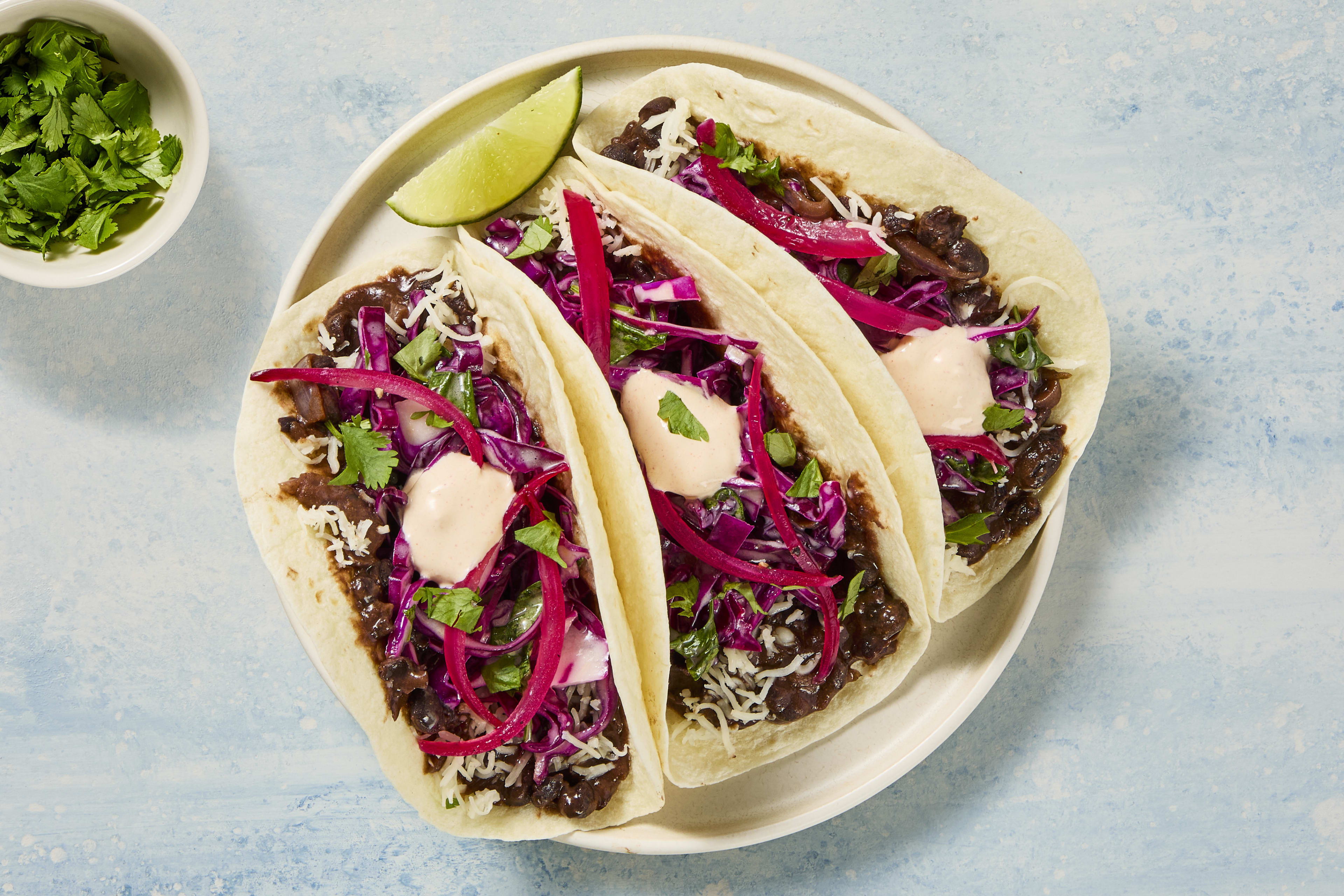 One-Pan Smashed Black Bean Tacos