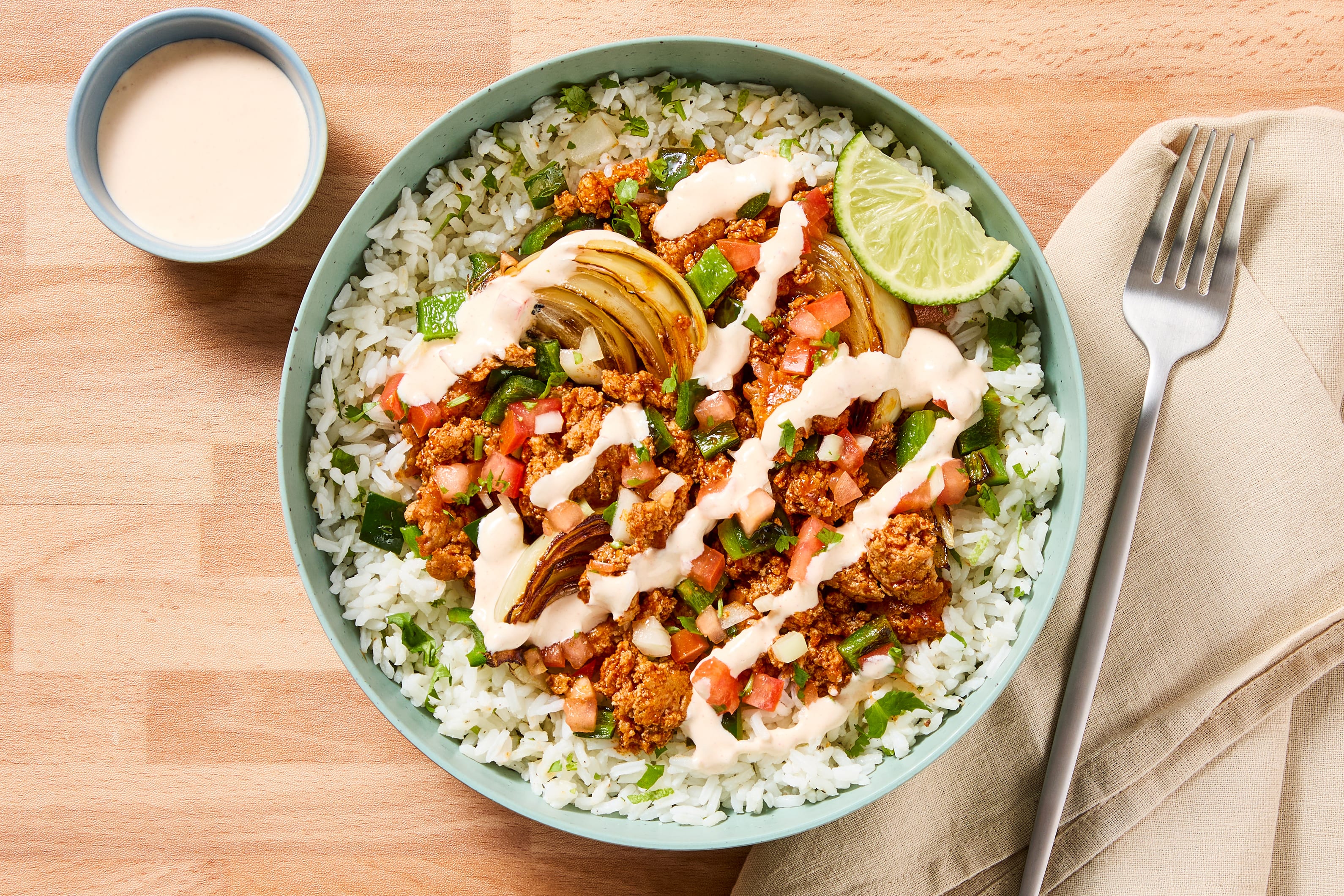 Saucy Pork Burrito Bowls
