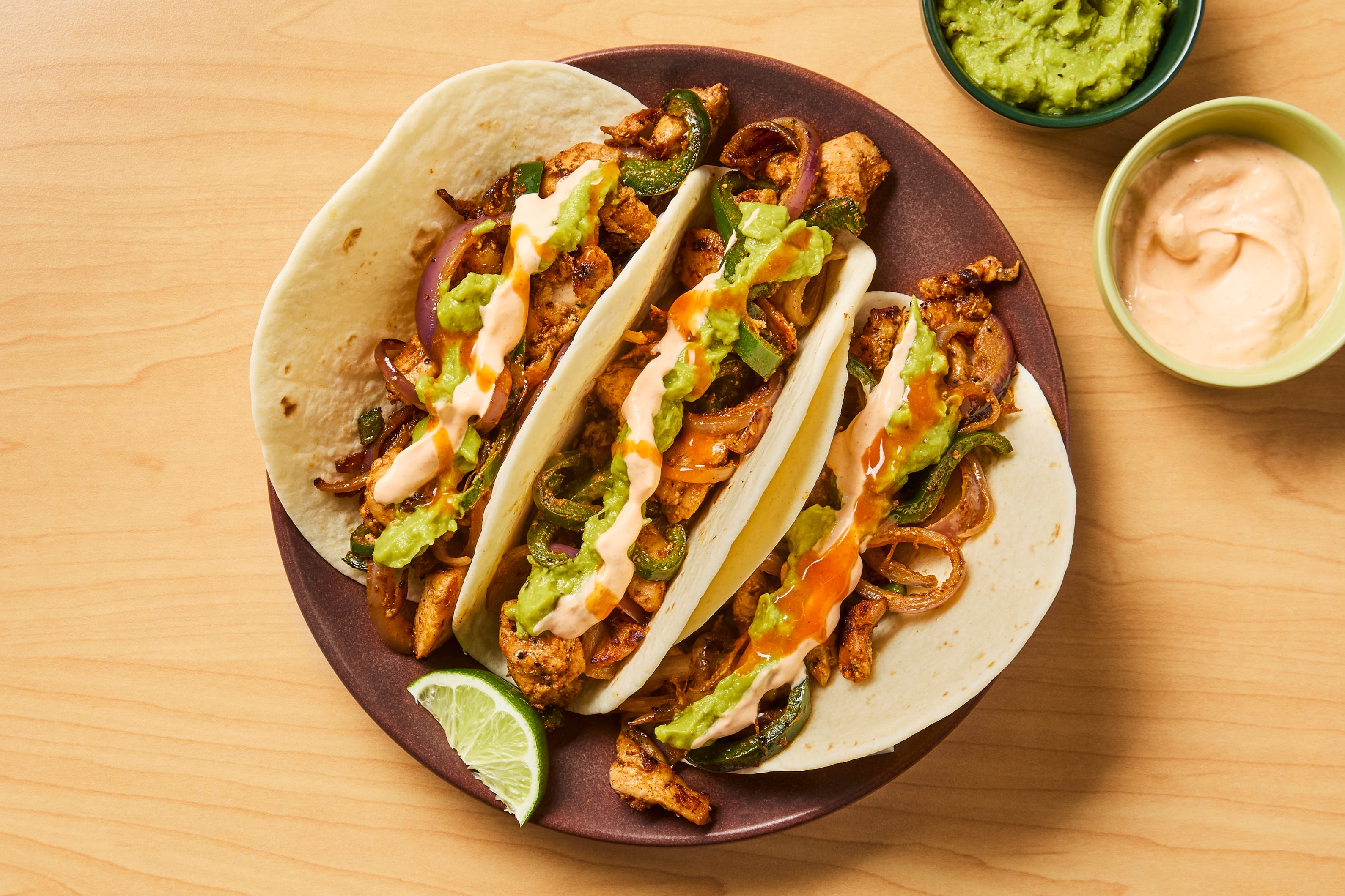 Fuego Shrimp Fajita Tacos