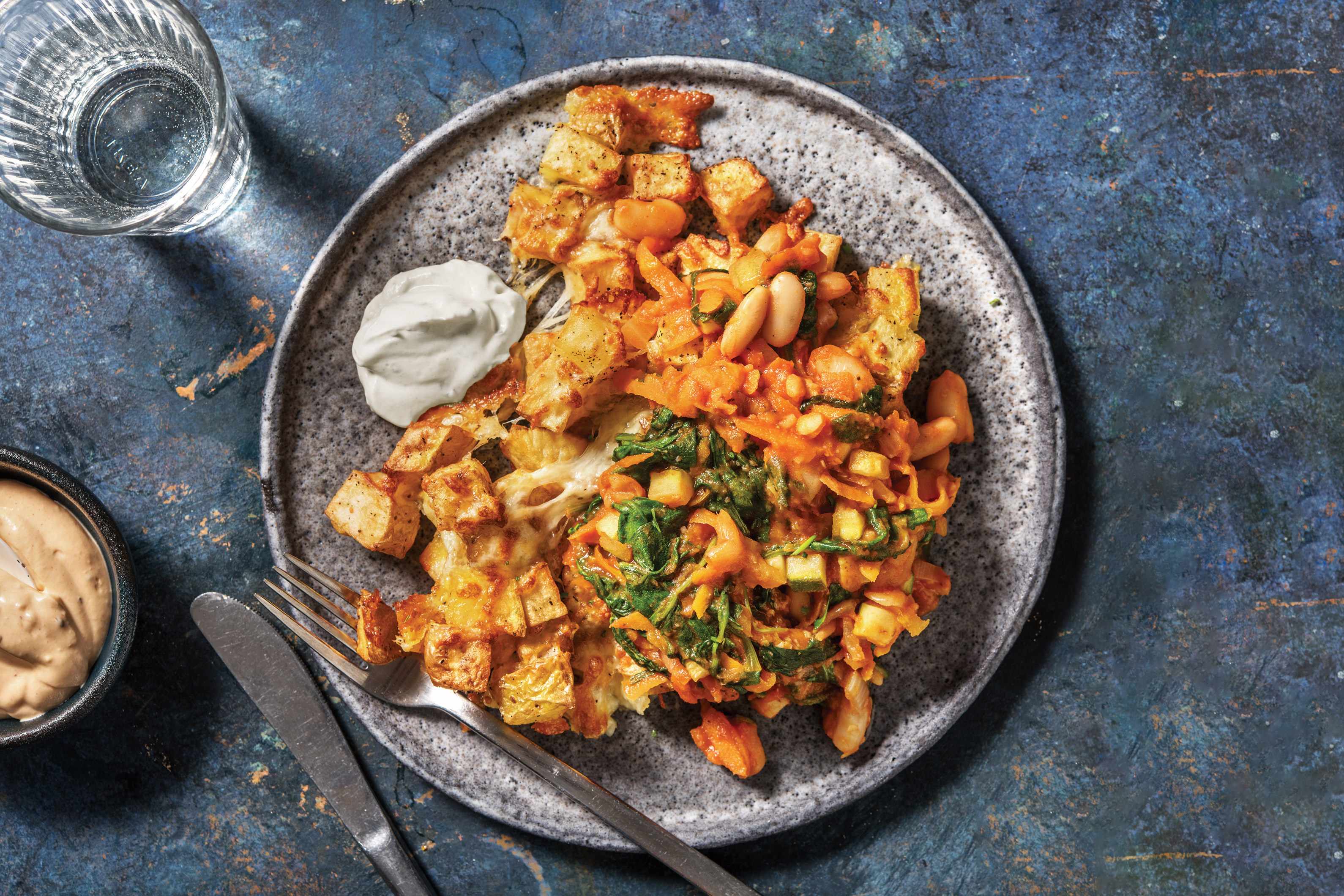 Loaded Potato Chunks & Smokey Bean Chilli