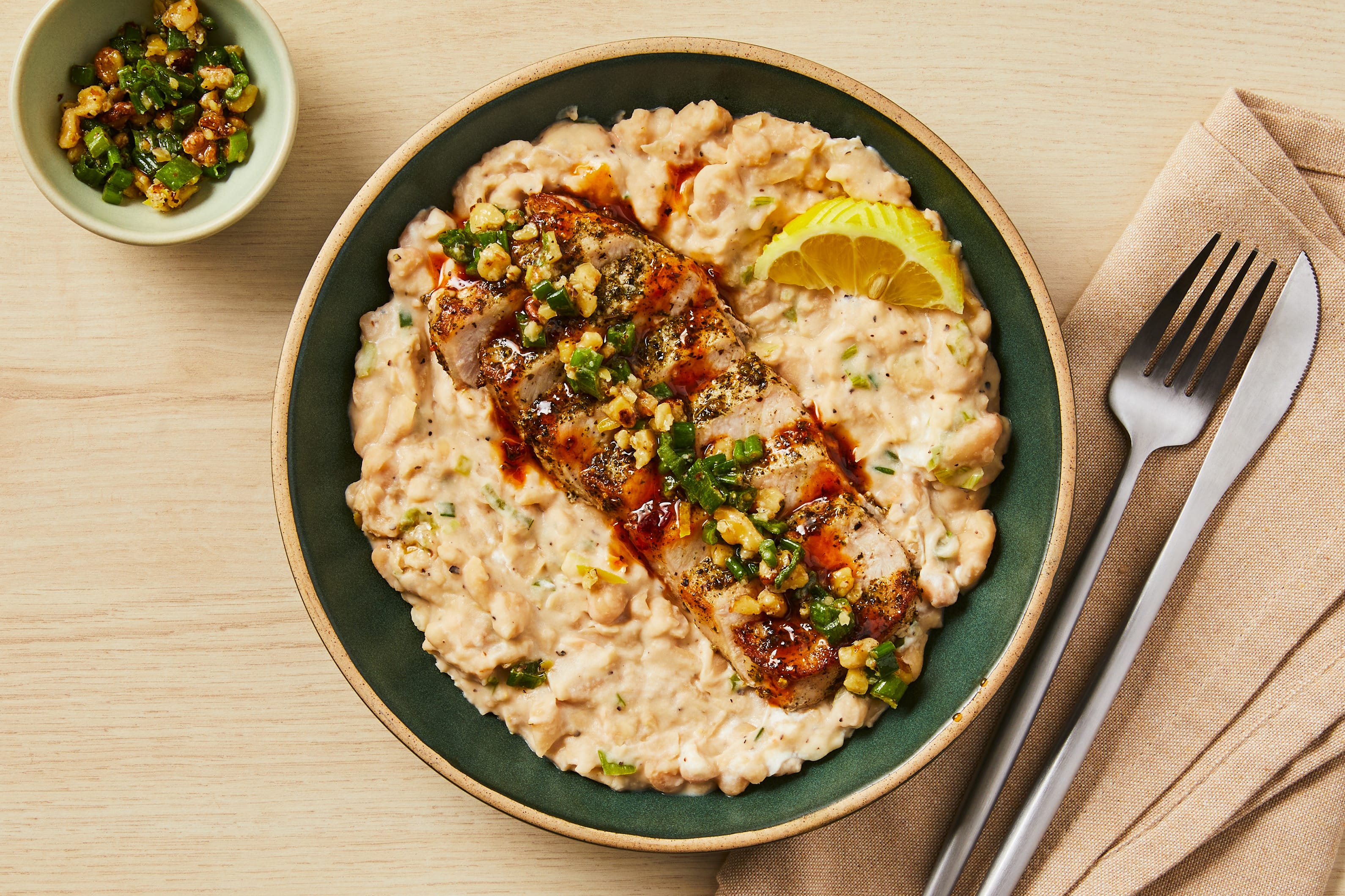 Herbed Steak with Walnut Gremolata