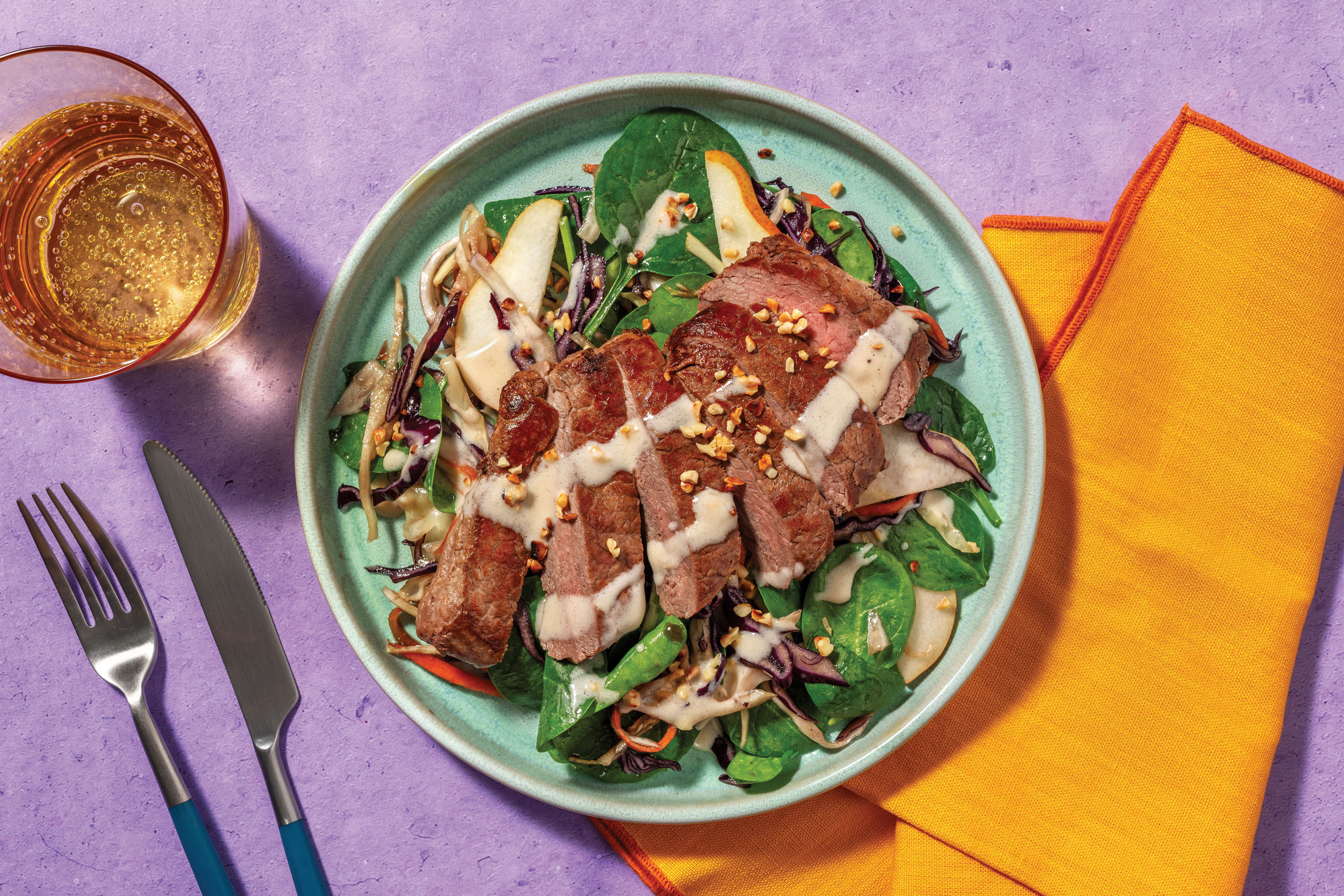 Double Thai-Style Seared Beef Rump & Slaw