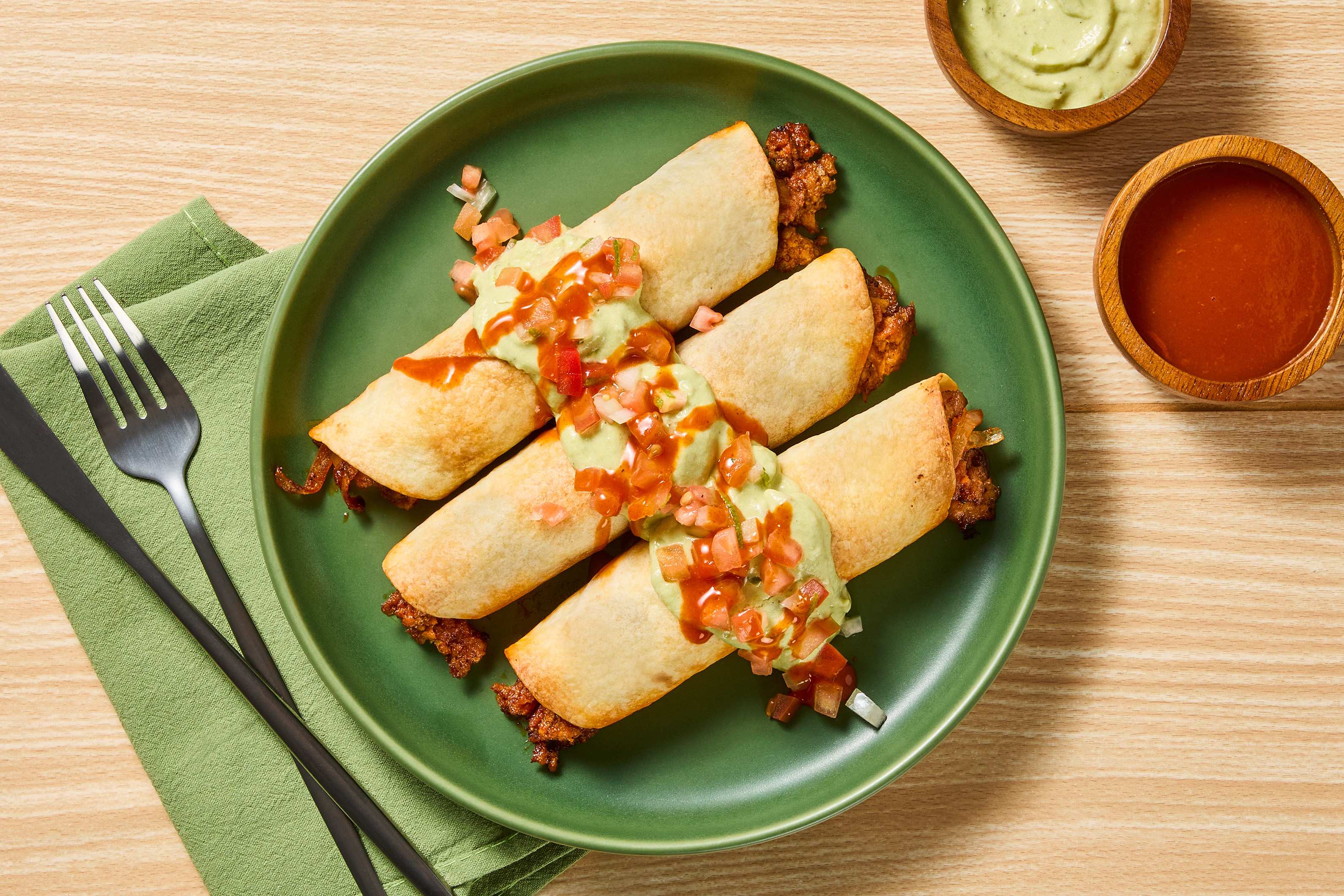 Fully Loaded Pork Taquitos