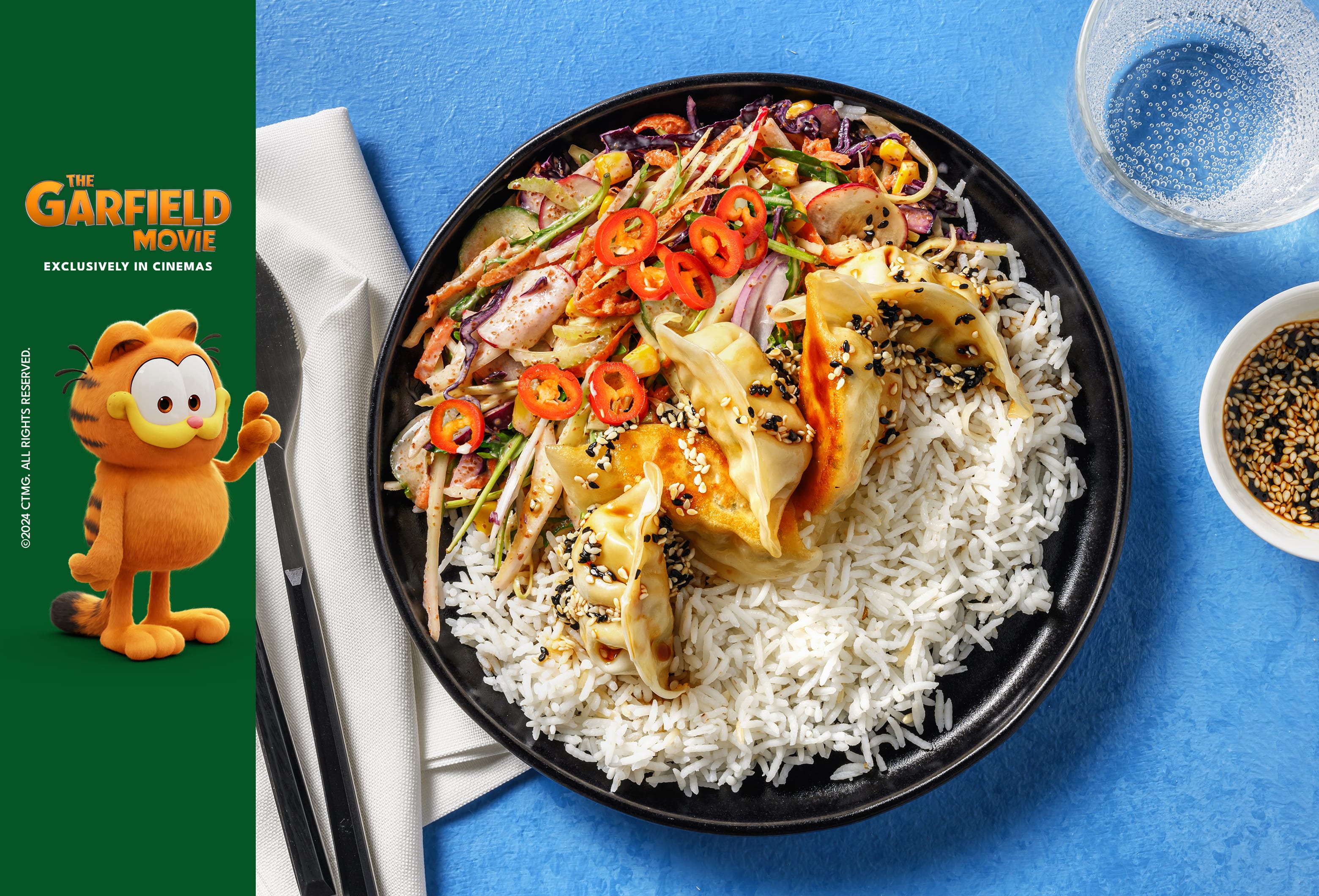 Double Chicken Gyoza & Rice Comfort Bowl