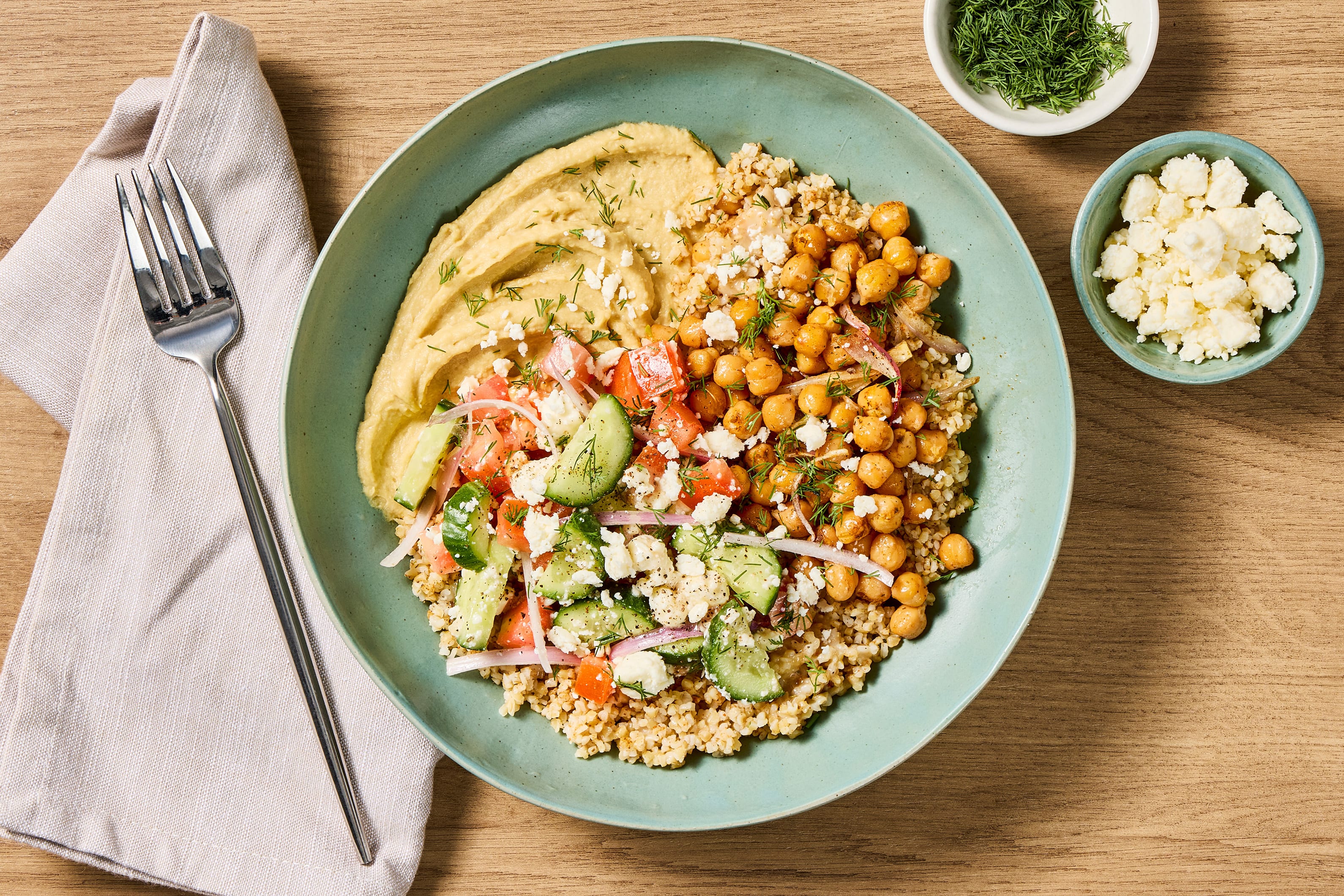 Greek Goddess Trout & Bulgur Bowls