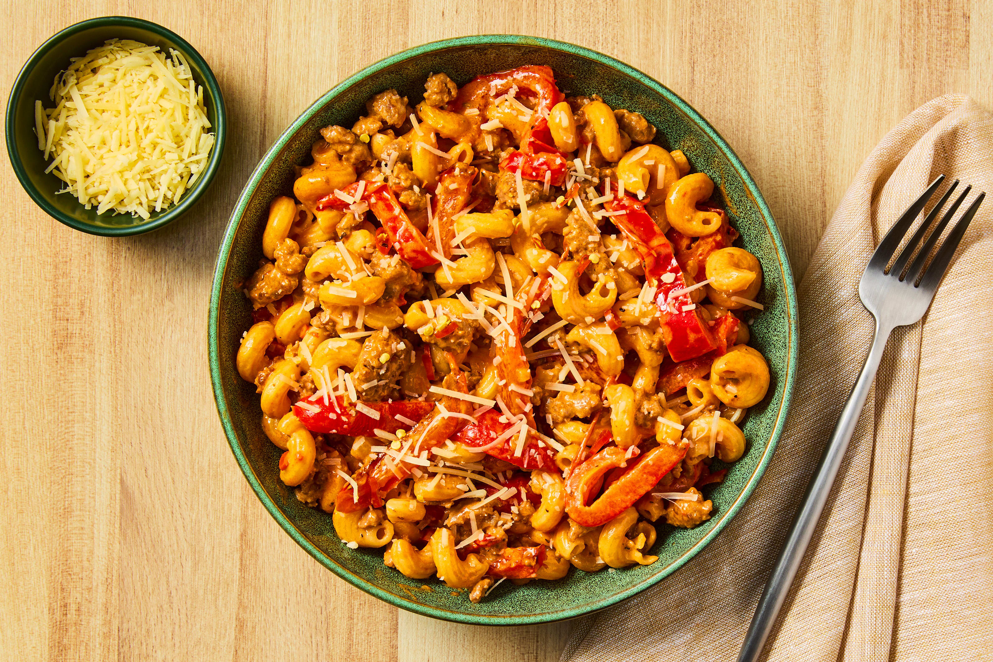 Chicken & Roasted Bell Pepper Pasta