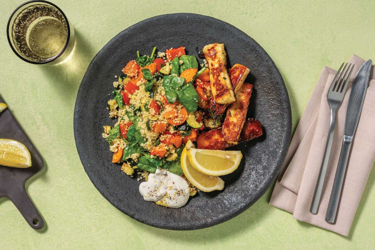 Honey-Thyme Chicken & Veggie Couscous