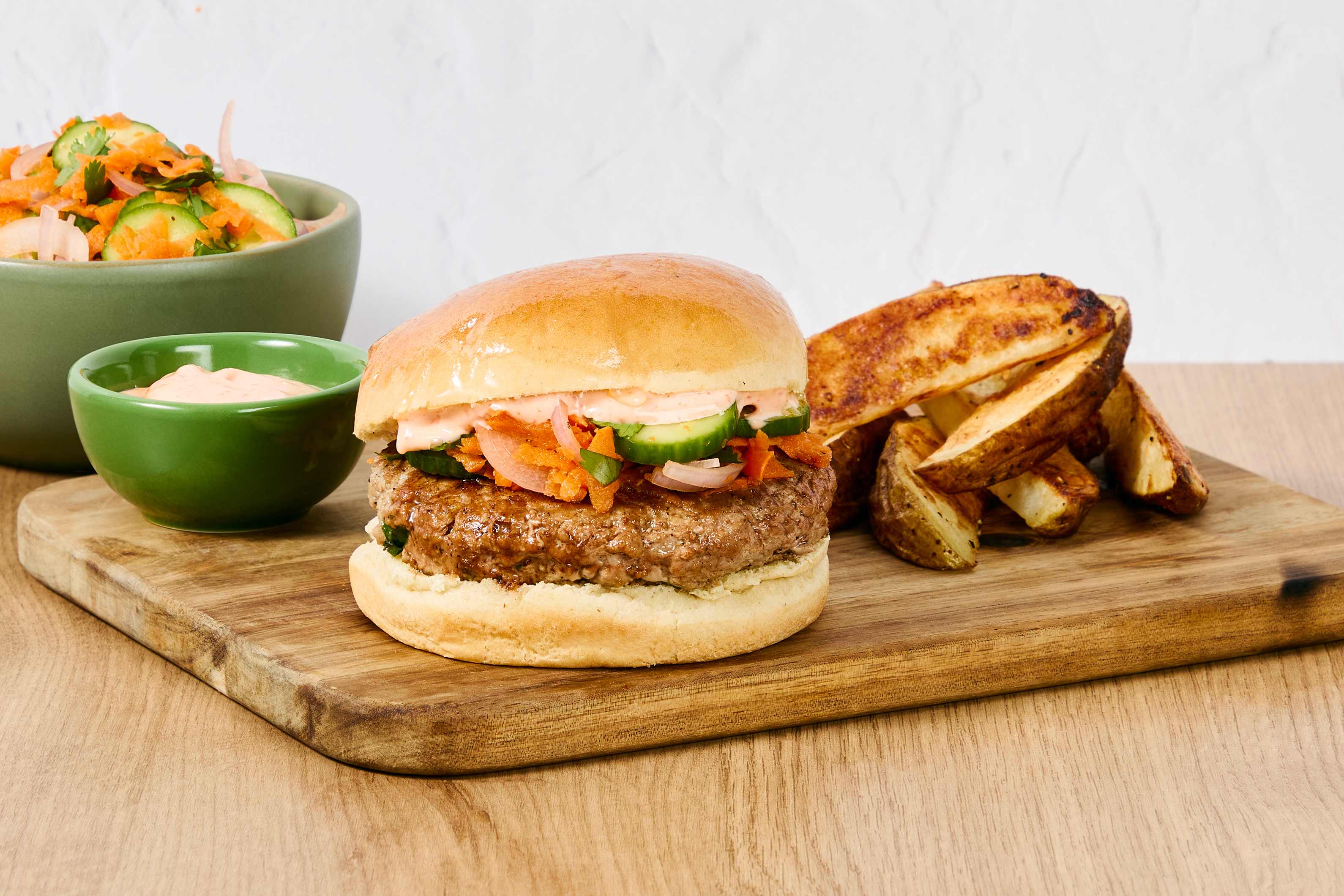 Banh Mi Pork Burgers