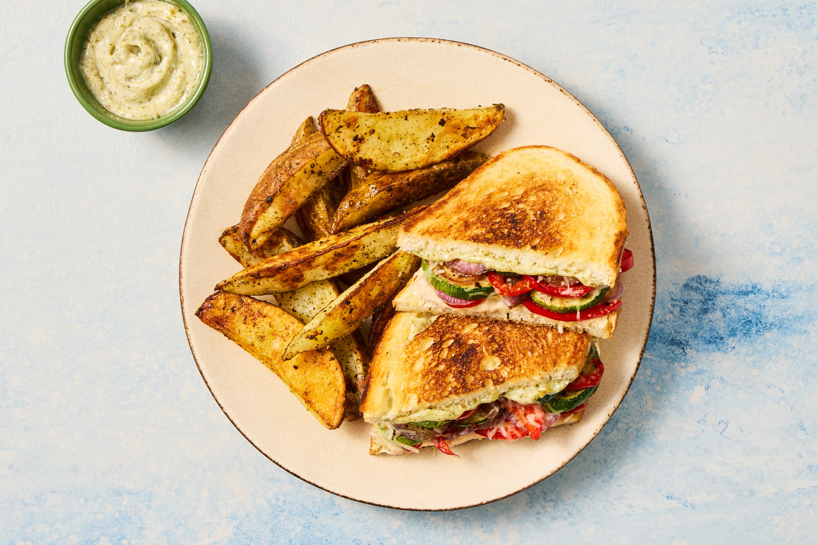 Melty Double Red Pepper & Chicken Panini