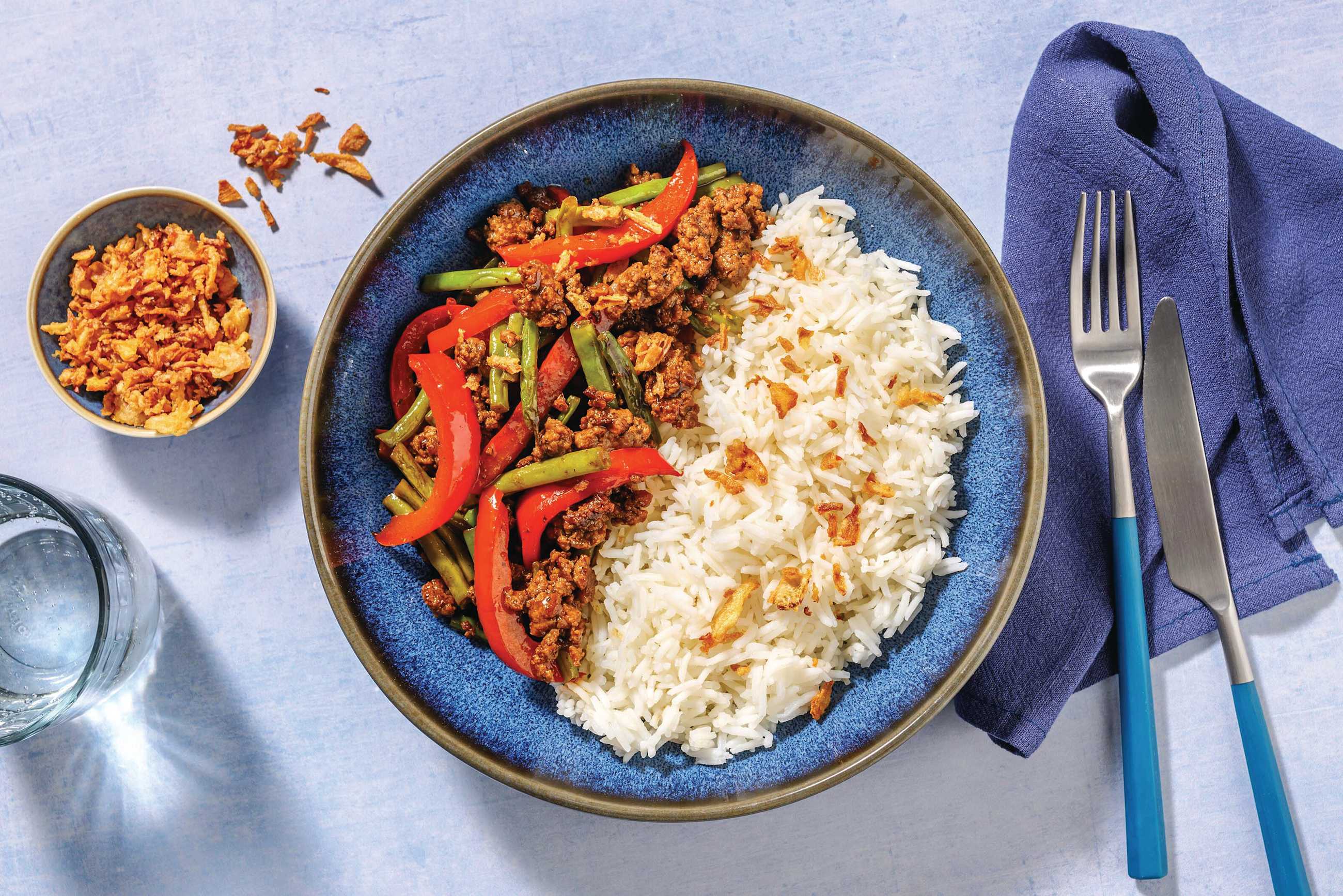 Express Hoisin Beef & Capsicum Stir-Fry