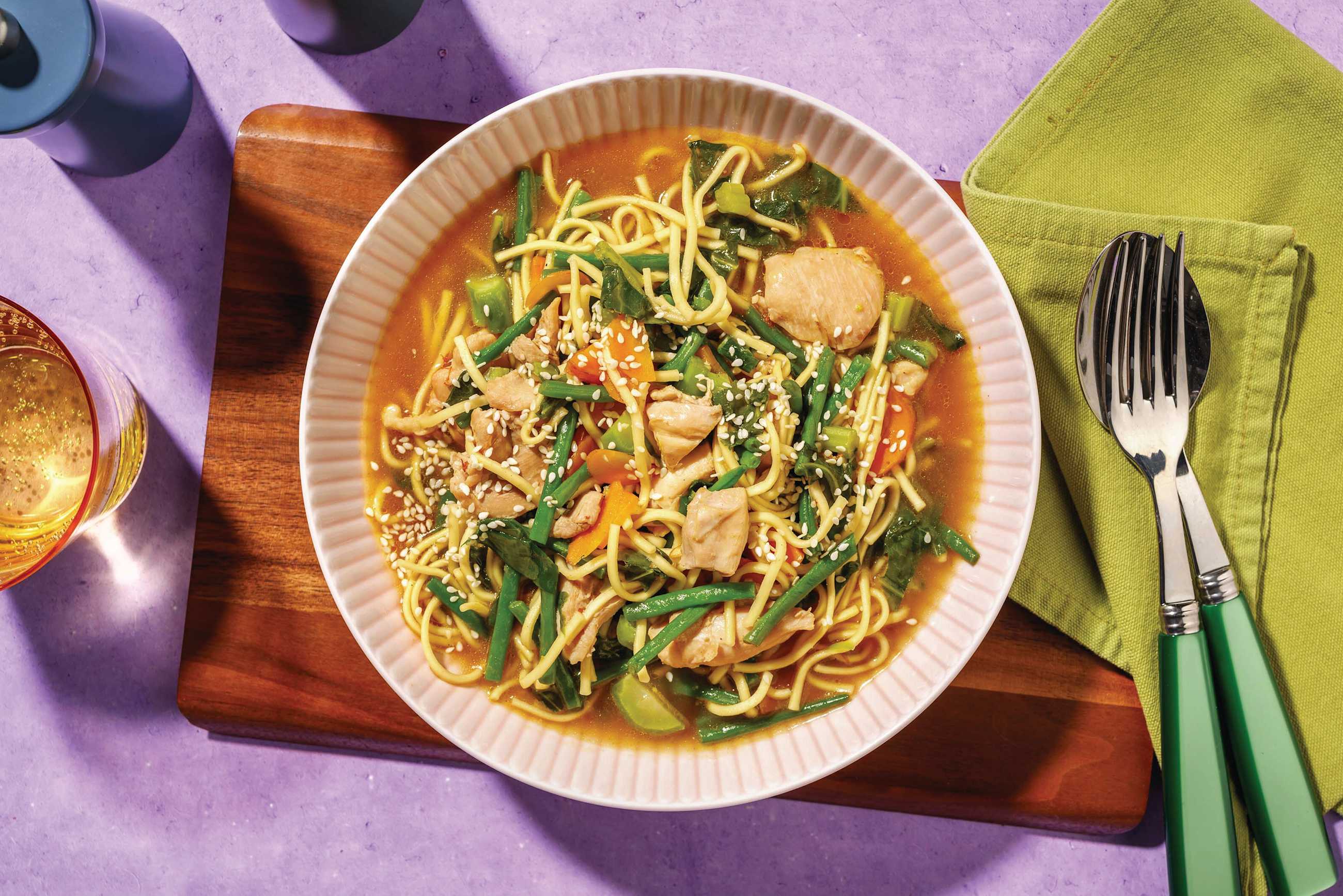 Express Vietnamese Chicken Noodle Soup