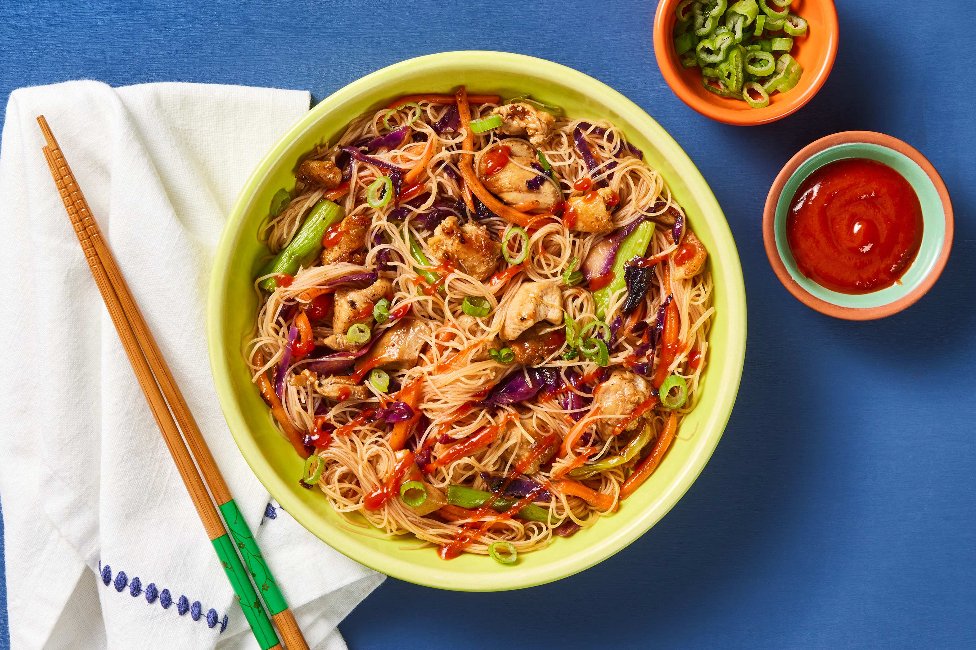 Gingery Shrimp Mei Fun Stir-Fry