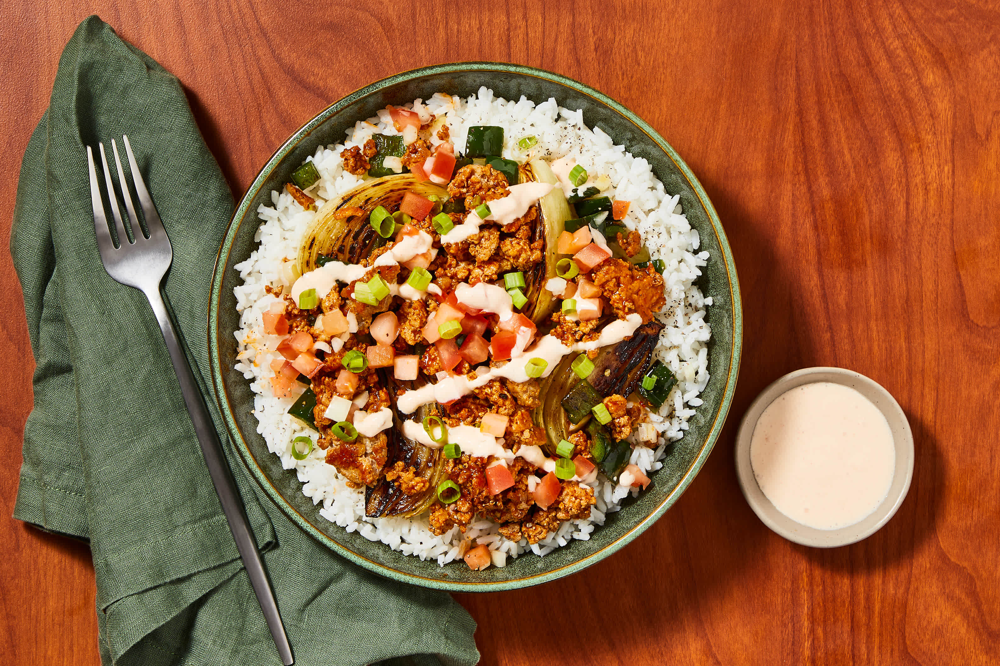 Saucy Pork Burrito Bowls