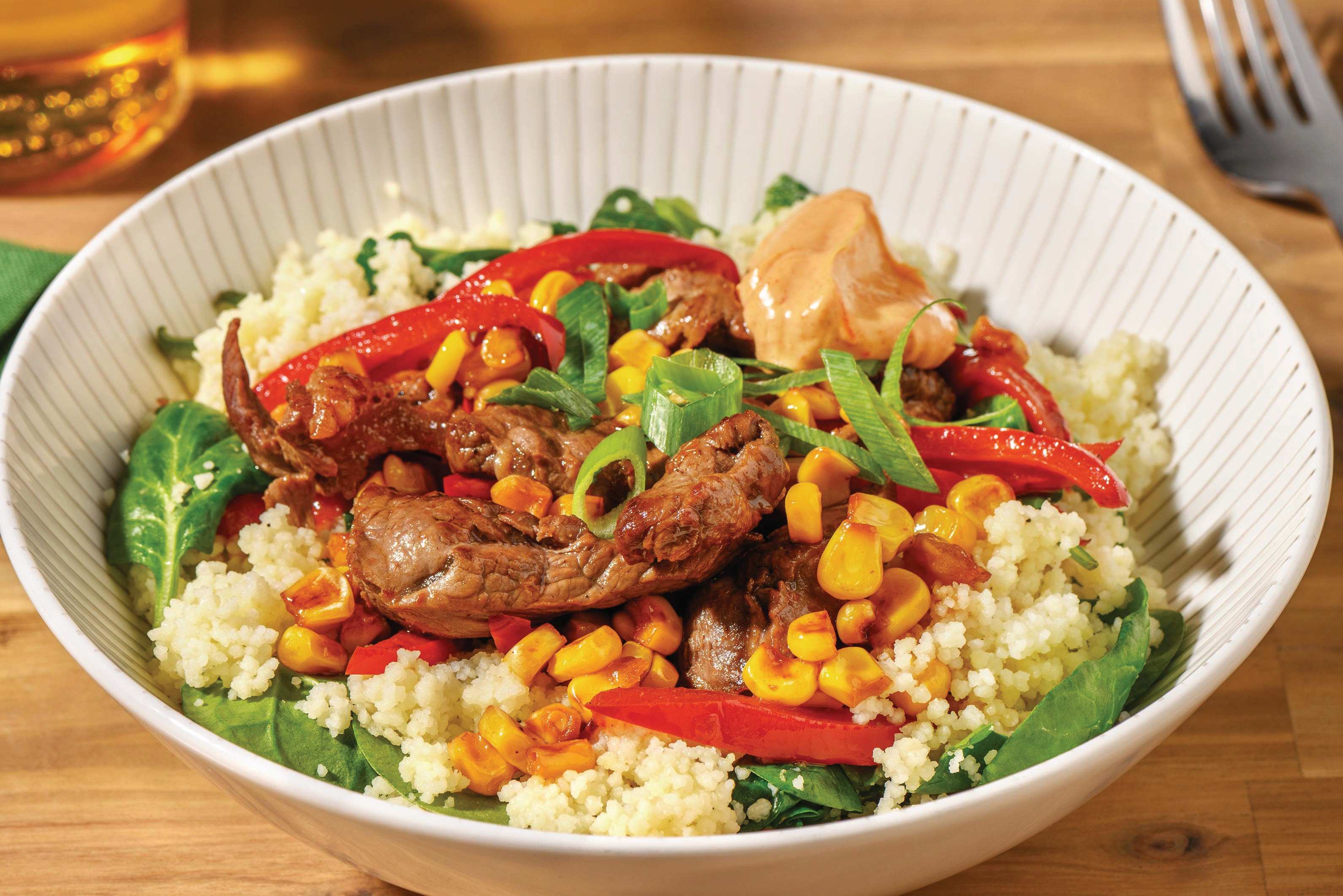 BBQ-Spiced Chicken Tender & Rainbow Veggies