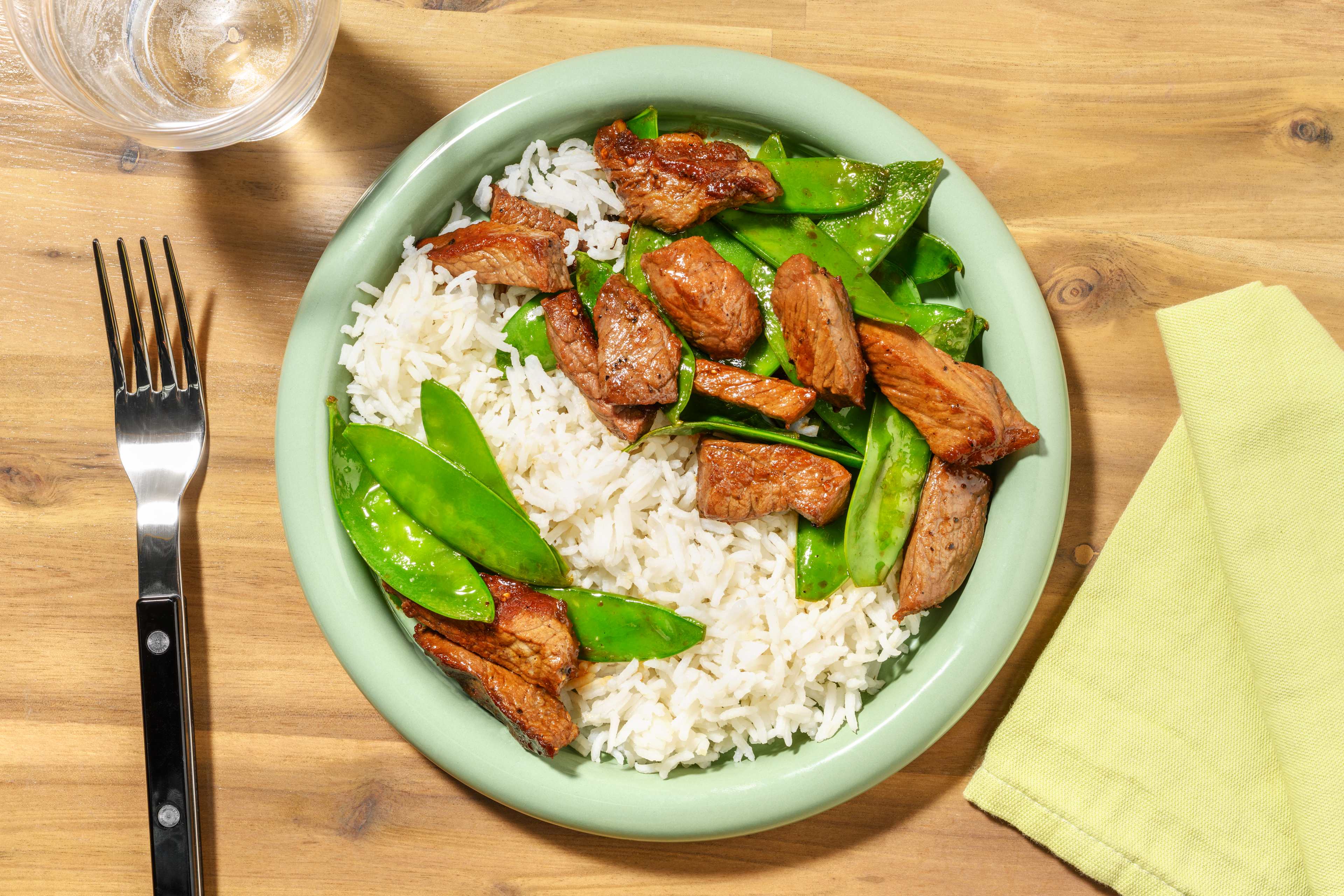 Double Teriyaki Beef & Pea Pod Stir-Fry