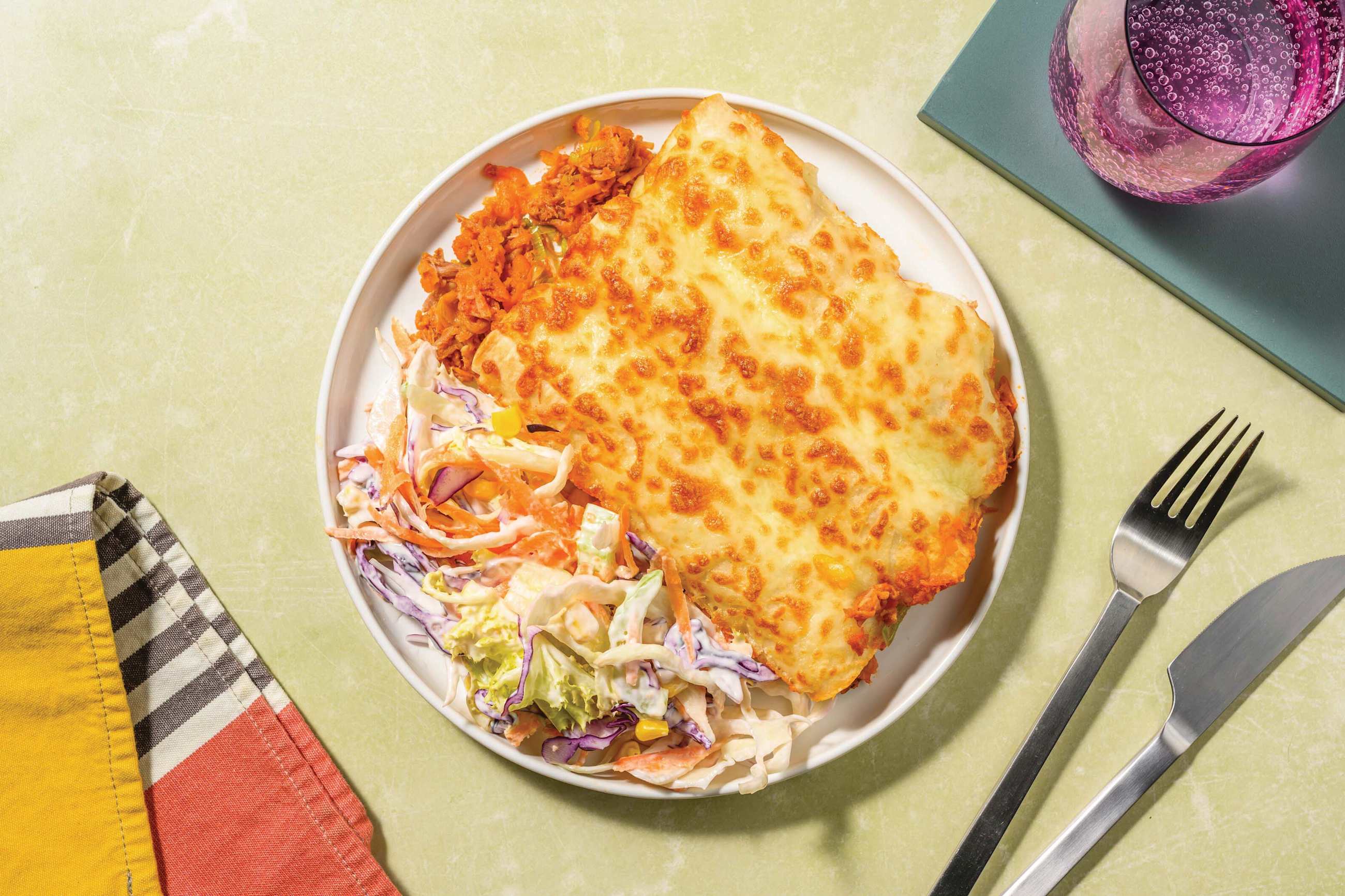 American Pulled Pork Enchiladas