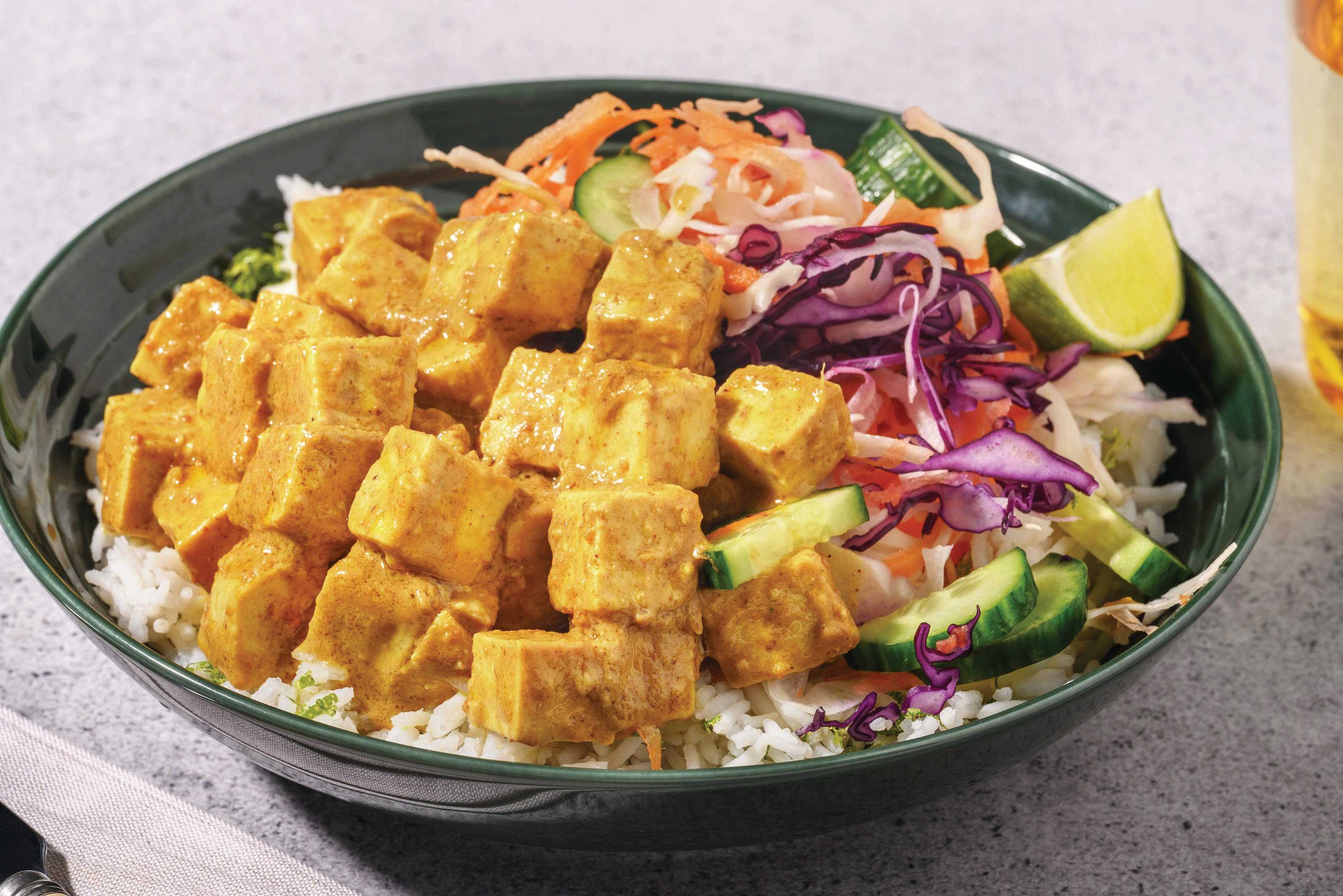 Satay Tofu & Zesty Rice