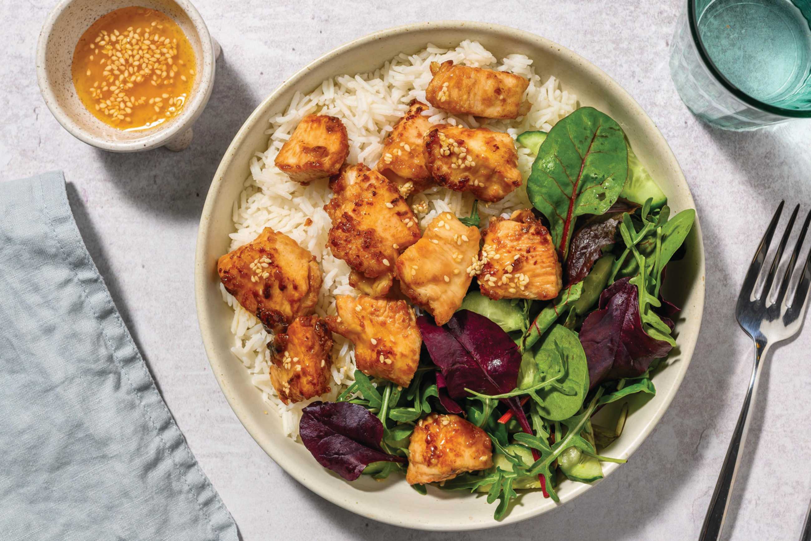 Orange Sesame Chicken & Jasmine Rice