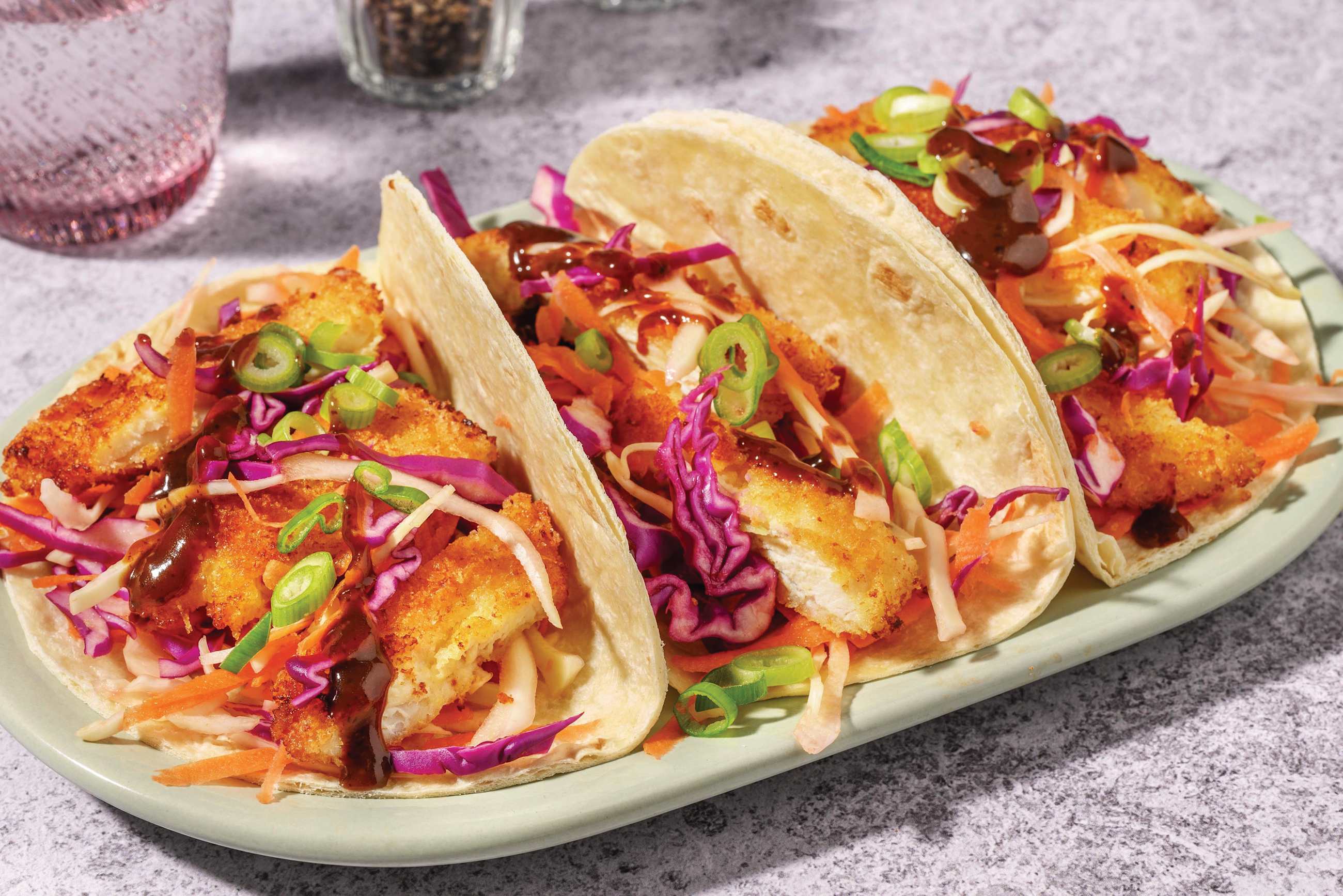 Japanese Crumbed Chicken Tacos