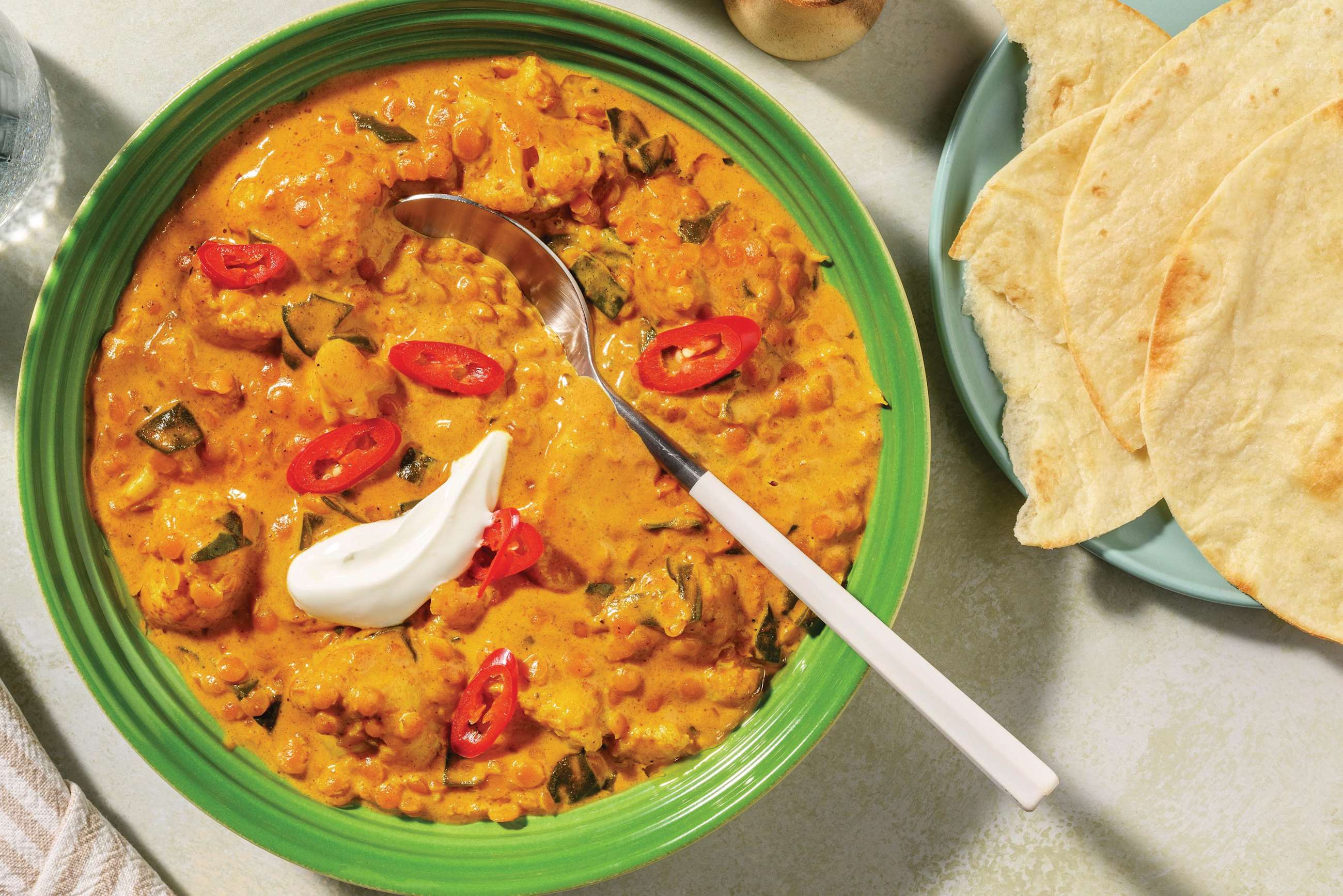 Cauliflower, Silverbeet & Lentil Dhal