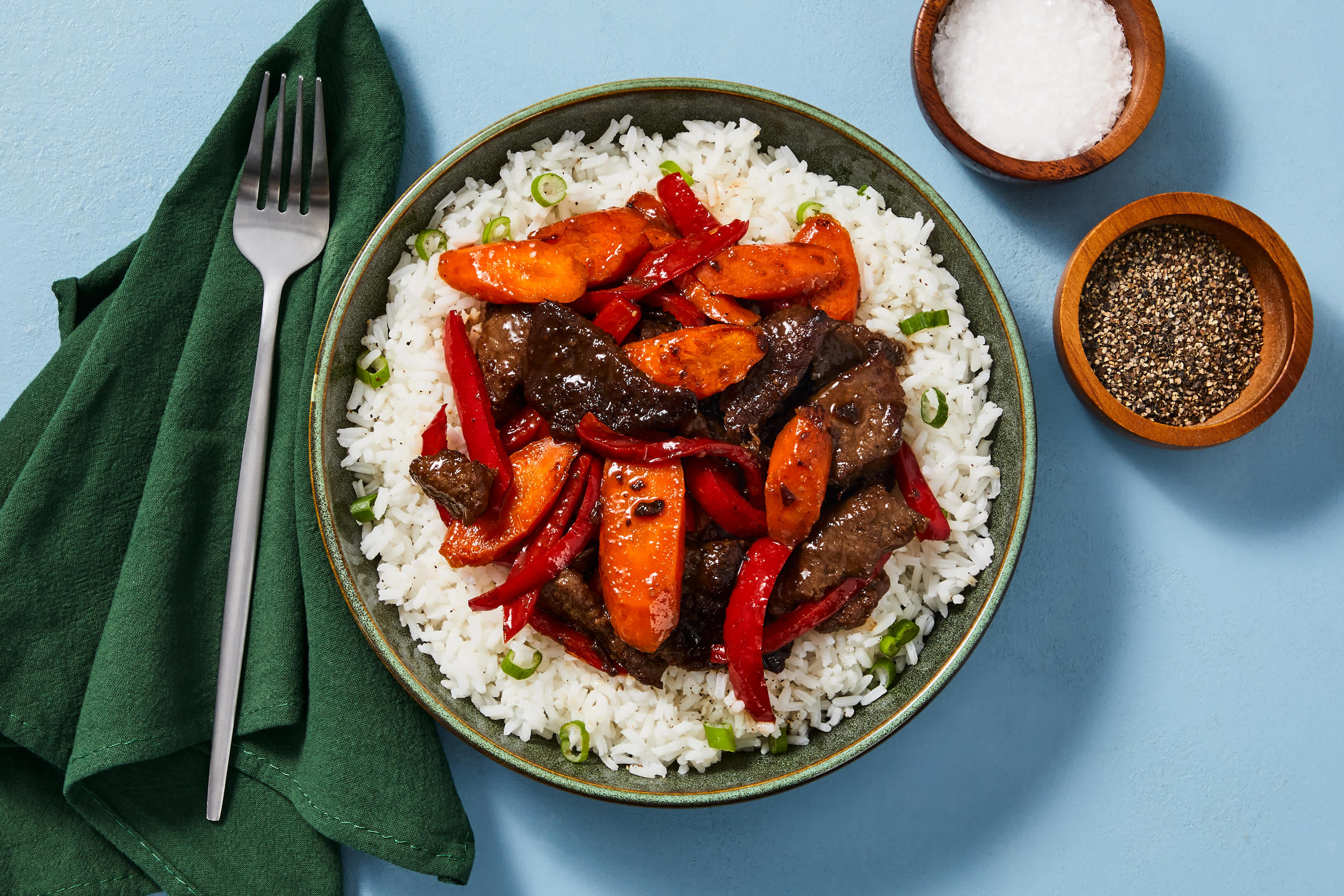 Tangy Ginger Steak & Pepper Stir-Fry