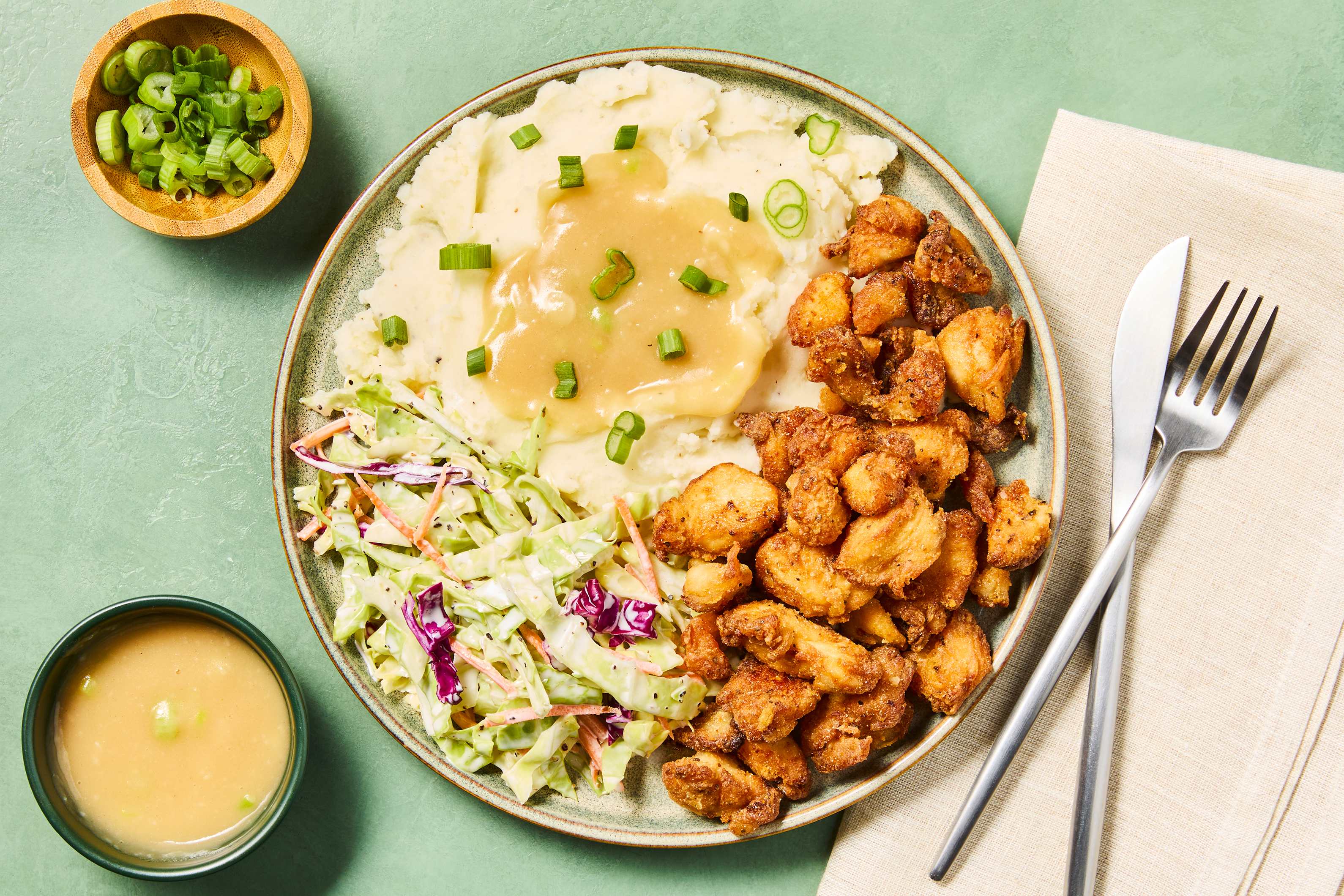 Crispy Fried Chicken Bites & Gravy