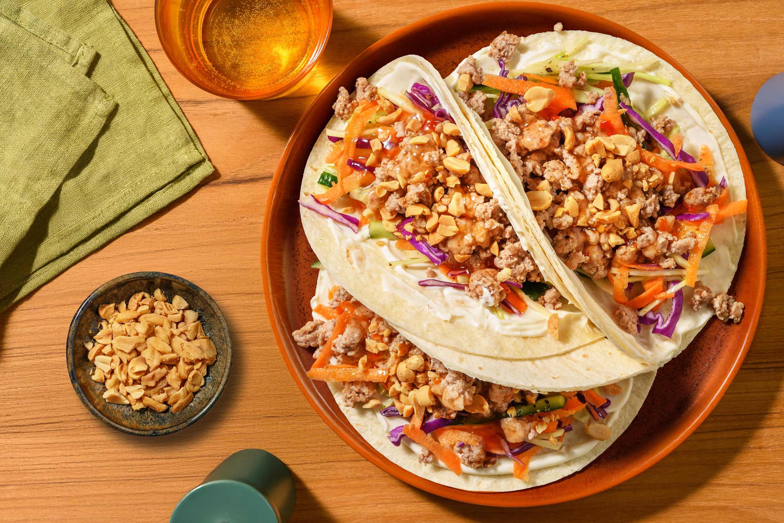 Quick BBQ Lemongrass Pork Tacos
