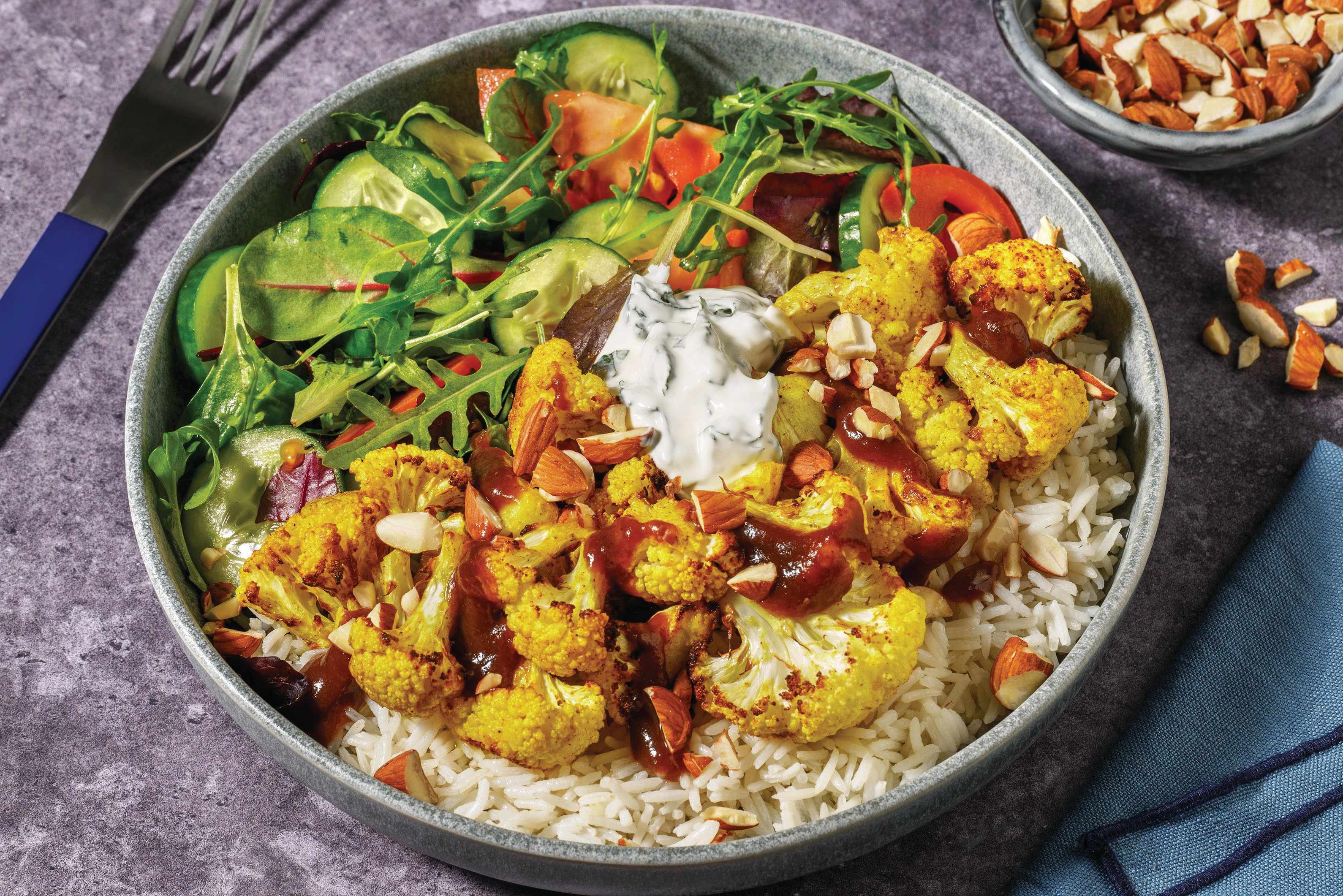 Indian-Spiced Cauliflower & Cucumber Salad
