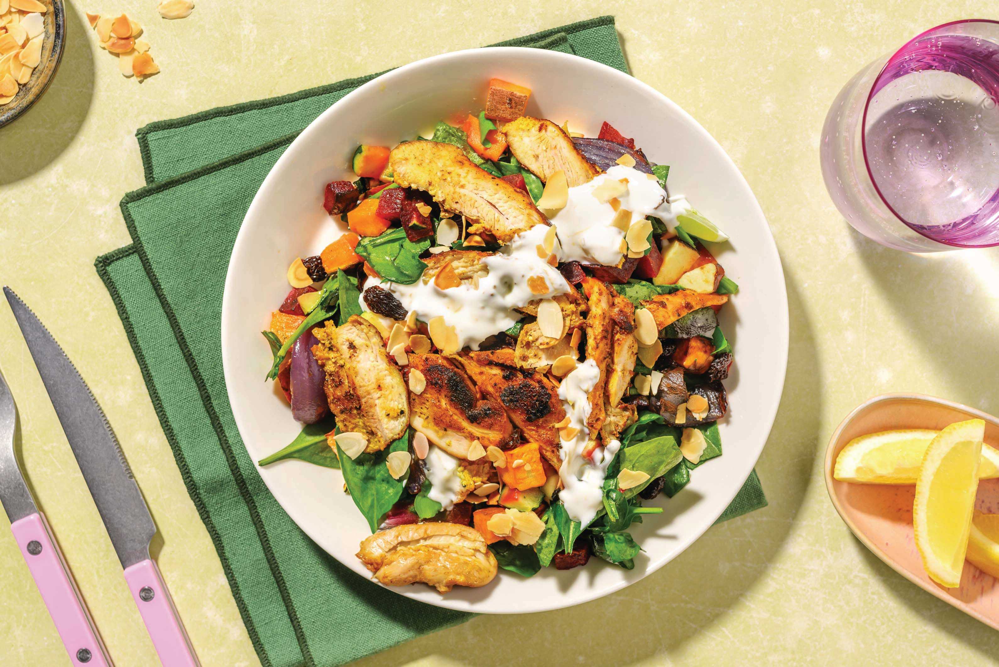 Chermoula Haloumi & Roast Veggie Toss