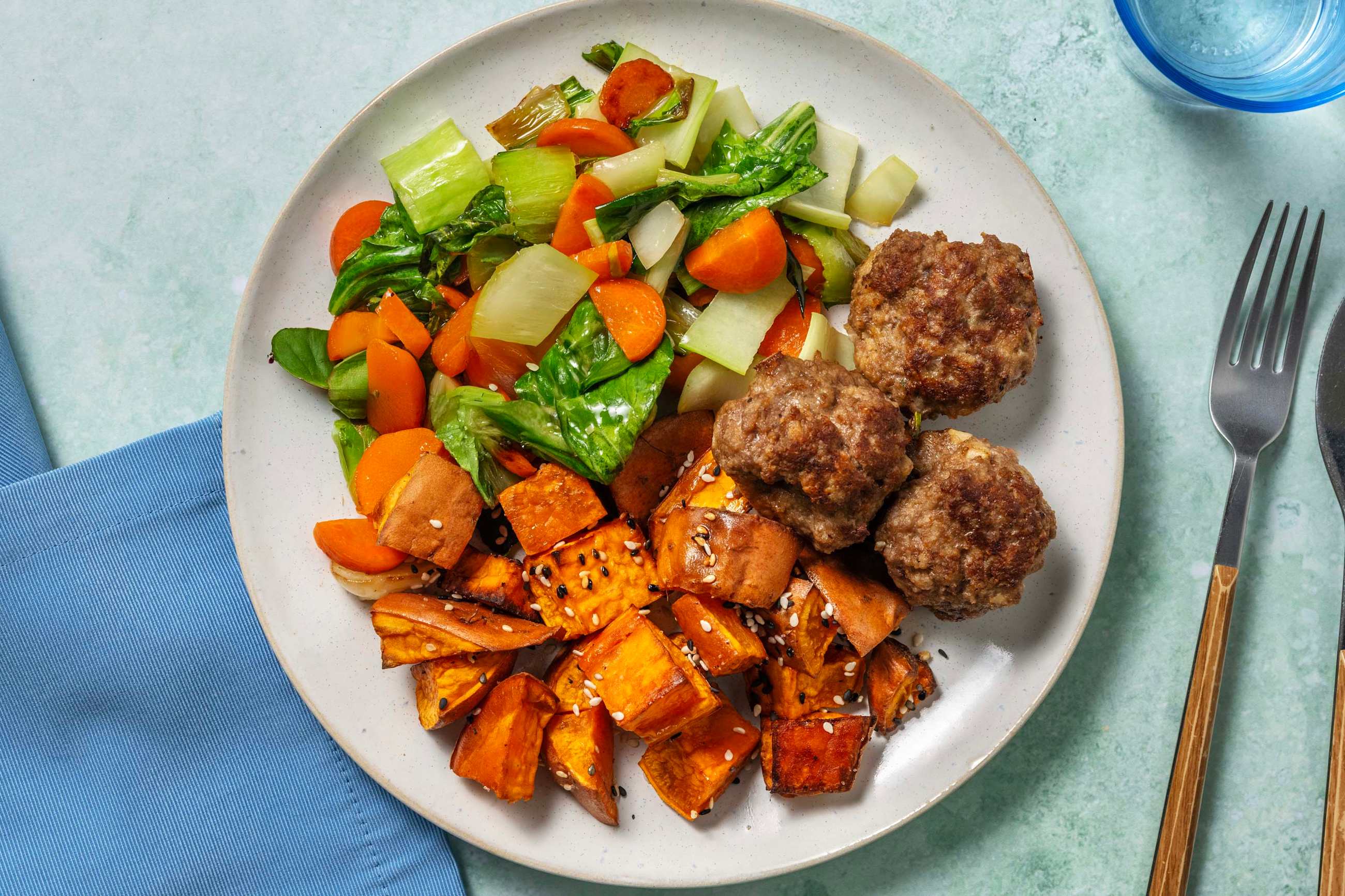 Sweet Chilli-Ginger Beef Rissoles