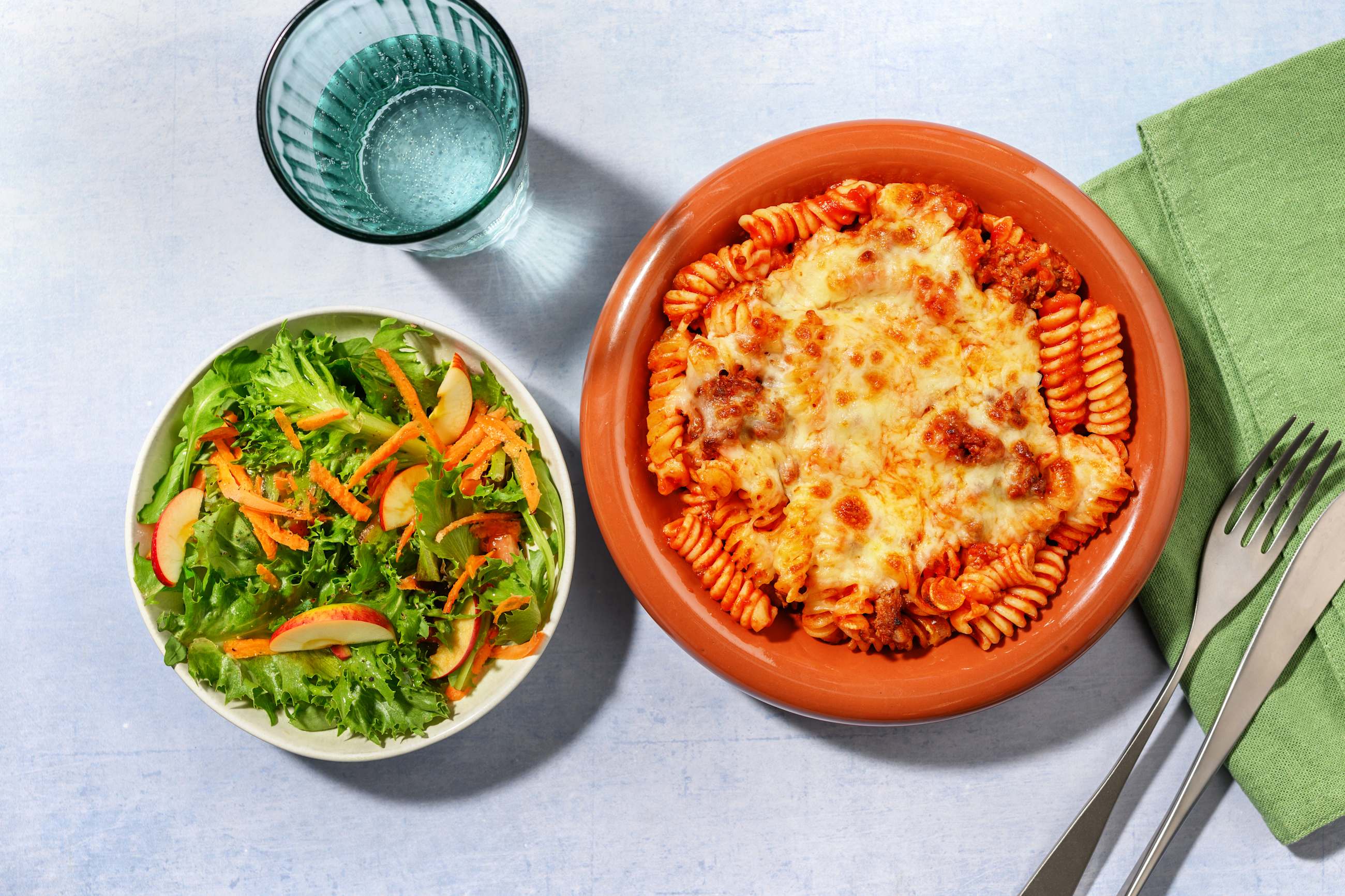 HelloHero: Beef & Pork Bolognese Pasta Bake