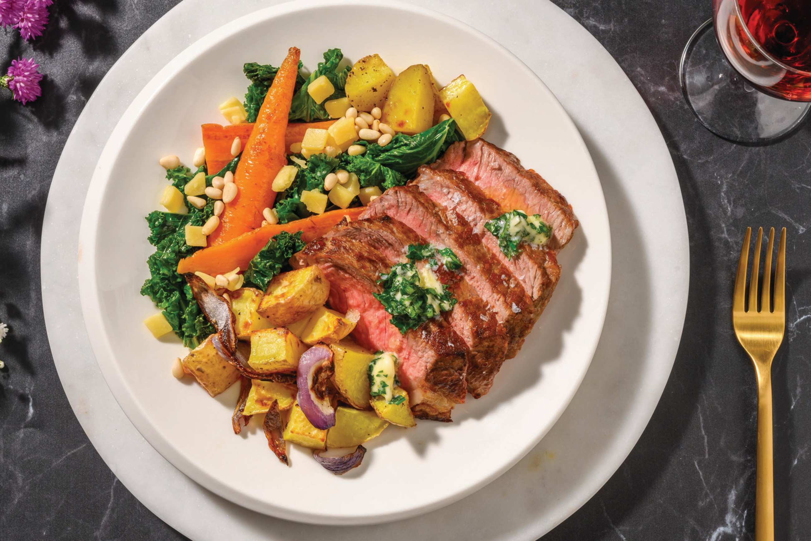 Roast Beef Sirloin & Truffle Roast Veg