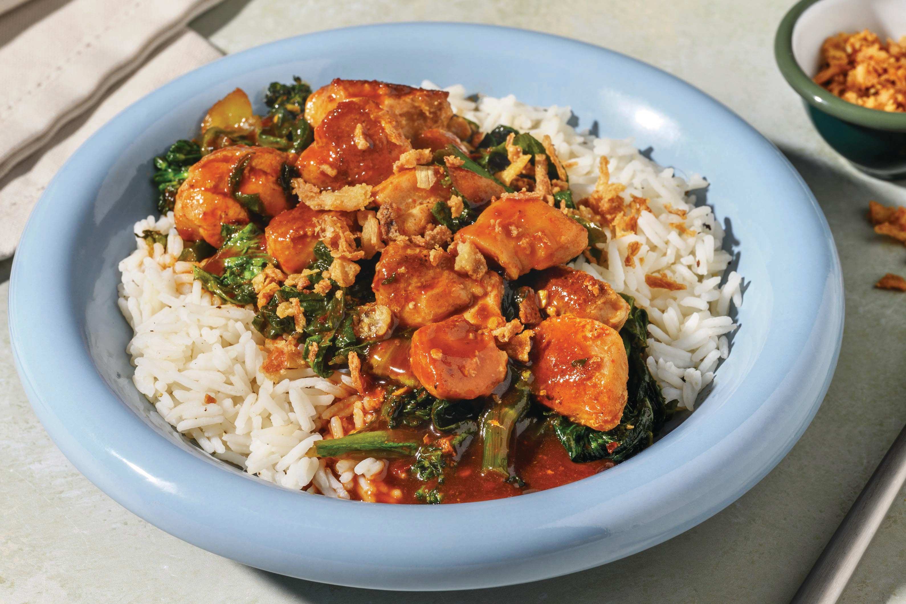 Sweet-Soy Chicken & Garlic Rice