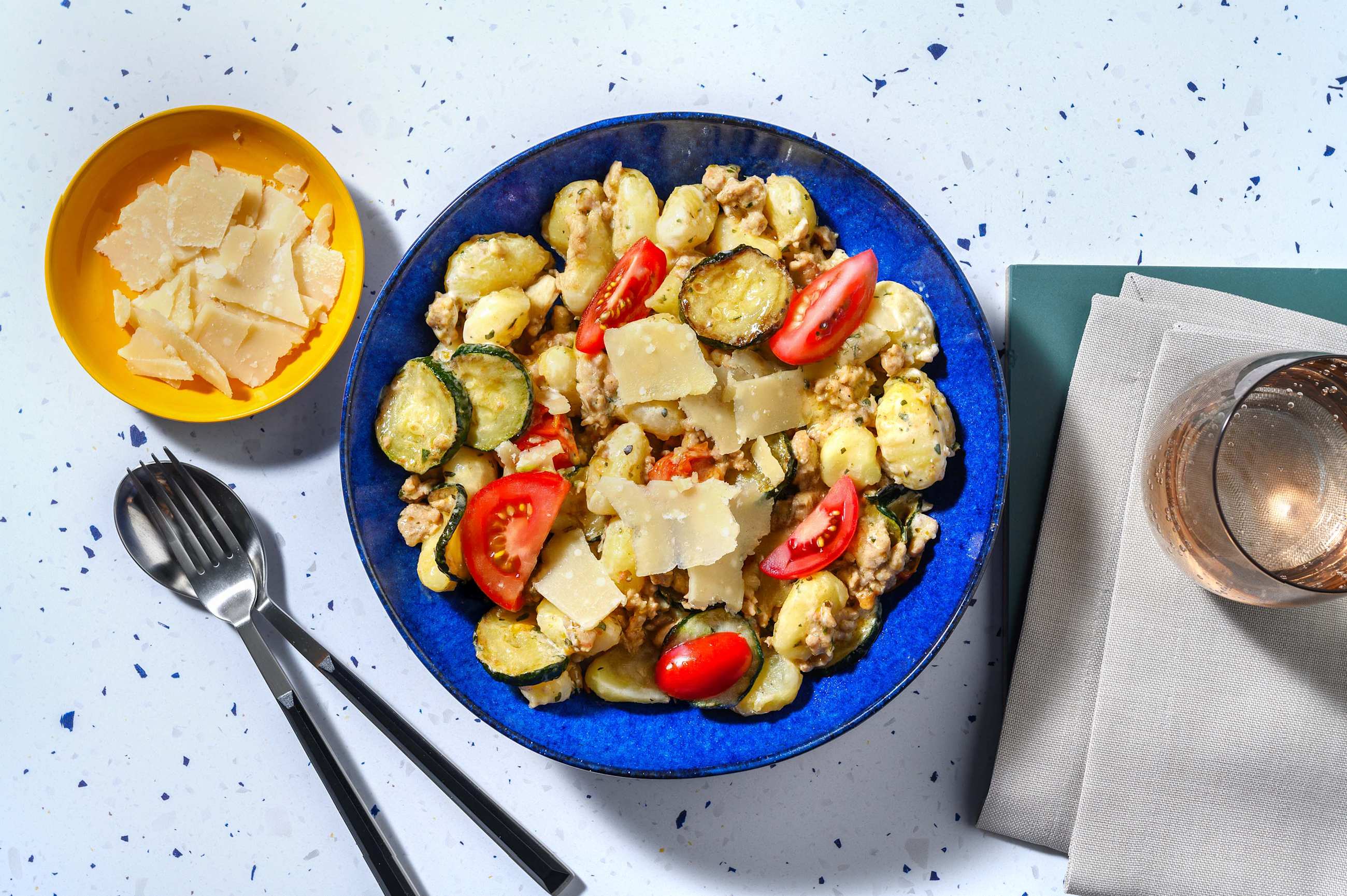 Speedy Creamy Pork & Tomato Gnocchi