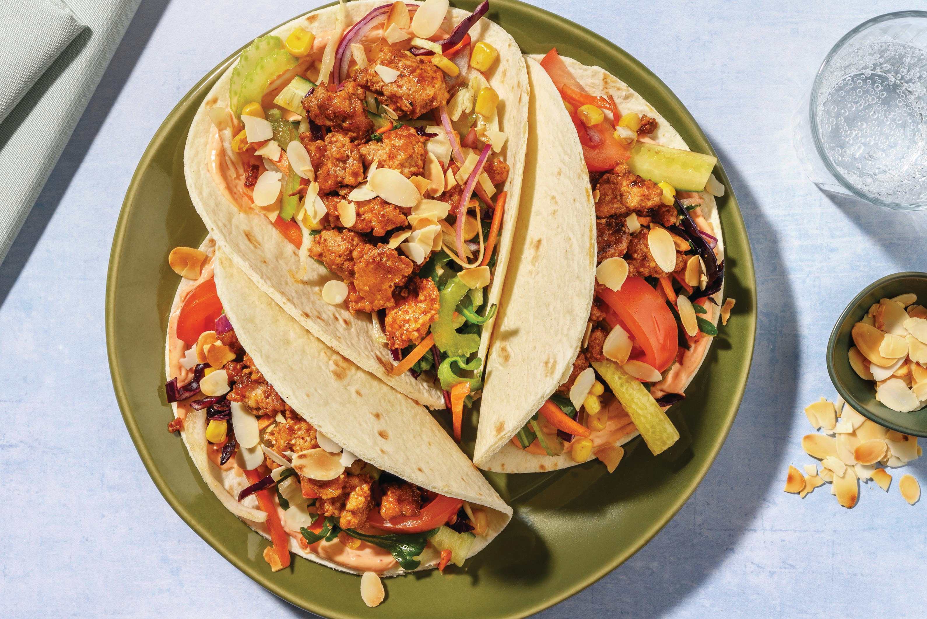 Quick Smokey Lamb Tacos & Harissa Mayo