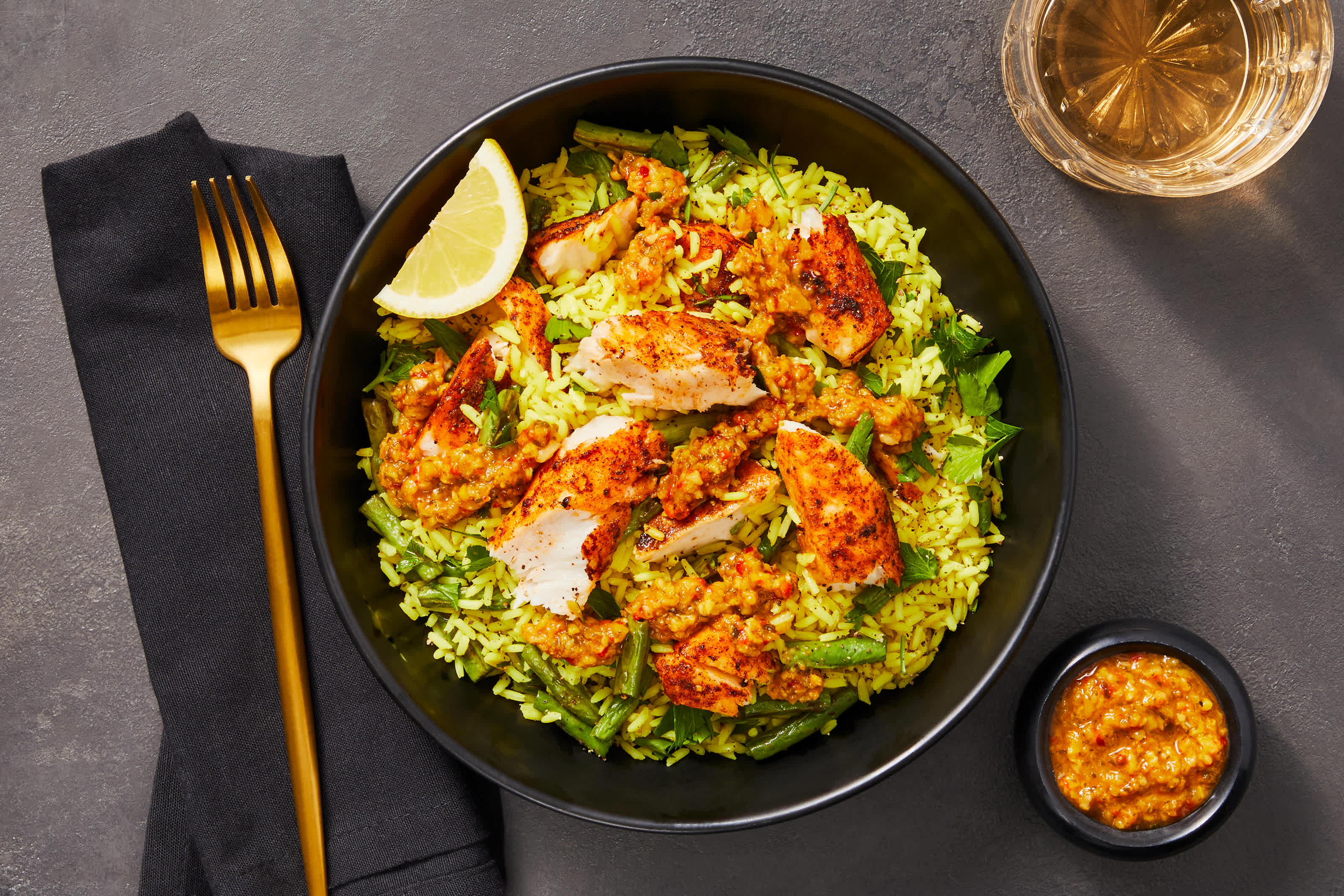 Curried Cobia Rice