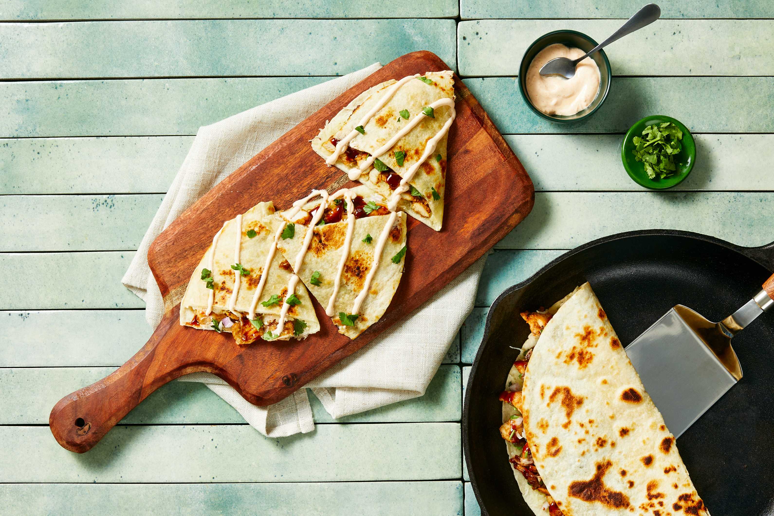 Smoky BBQ Chicken Quesadillas