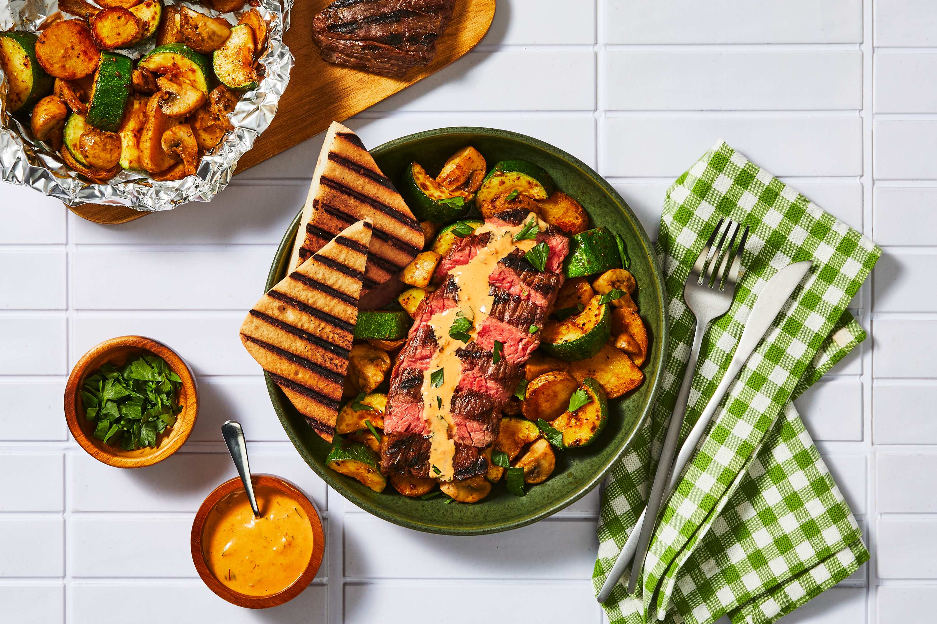 Seared Steak & Veggie Packets