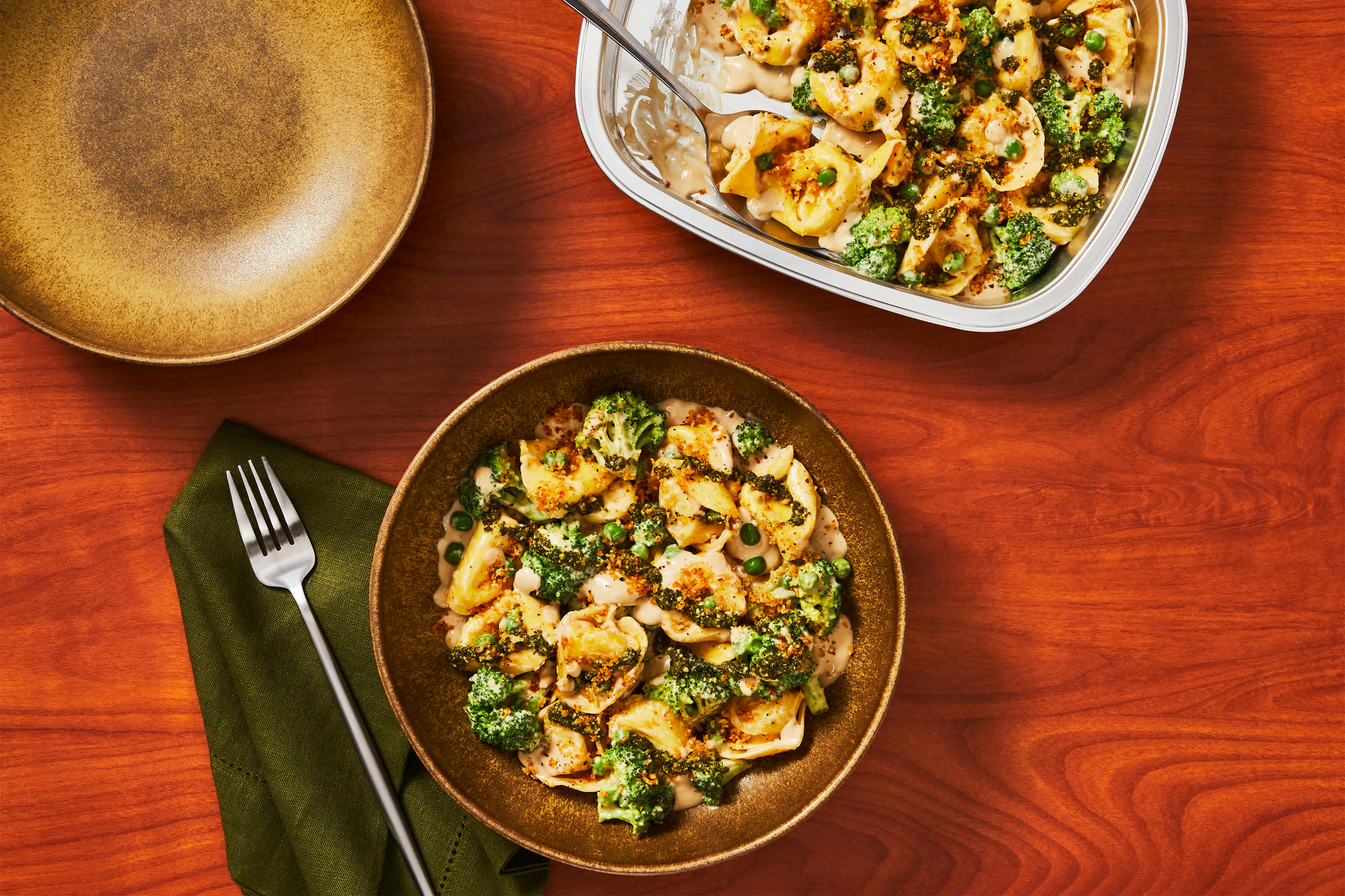 Creamy Pesto Tortelloni