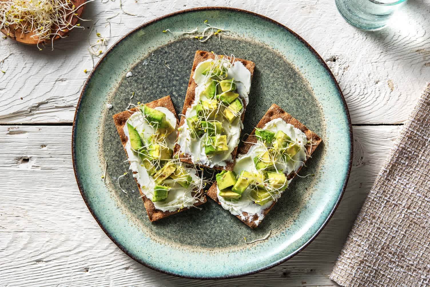 Crackers au fromage de chèvre frais