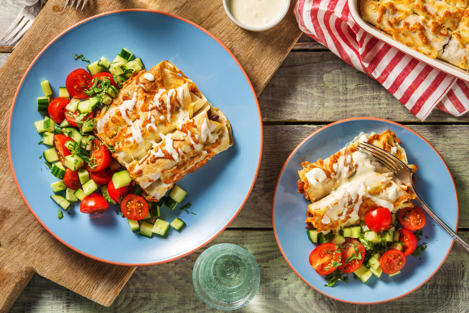 Krispiga enchiladas