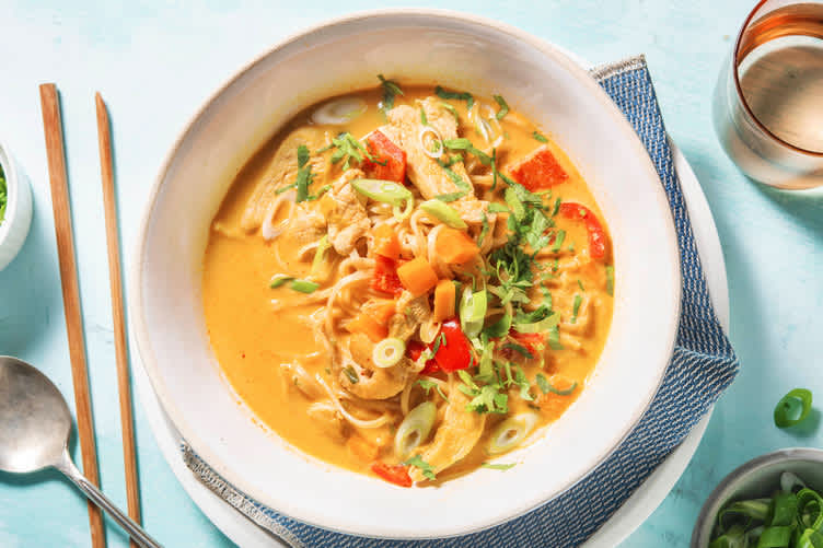 Laksa på kyckling