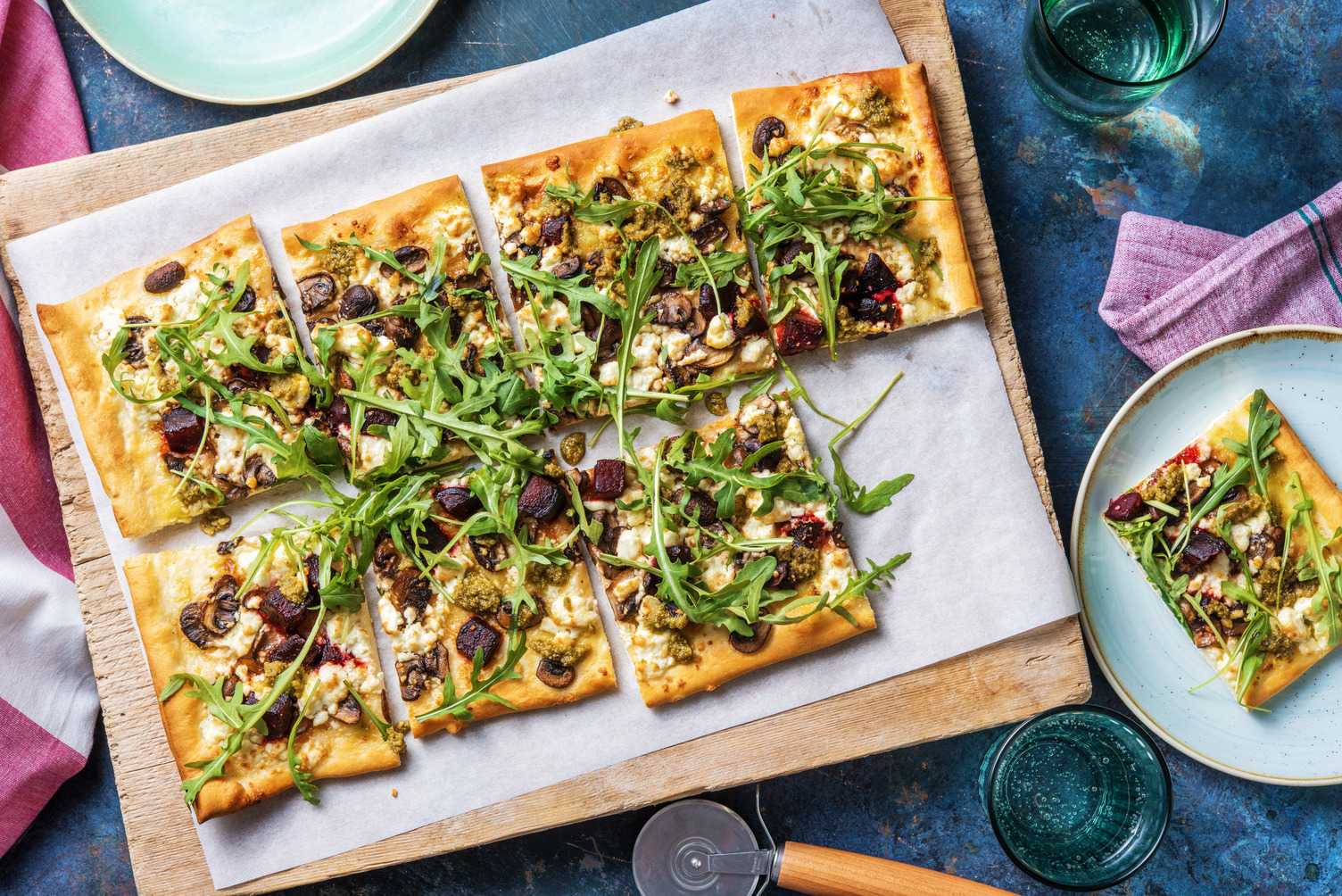 Hvit rødbetepizza