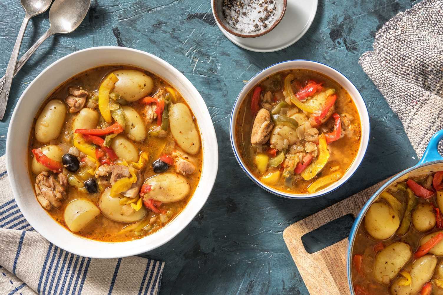Mijoté de poulet à la méditerranéenne
