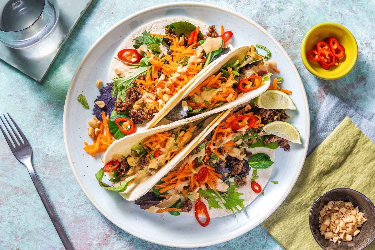 Vietnamese-style tacos