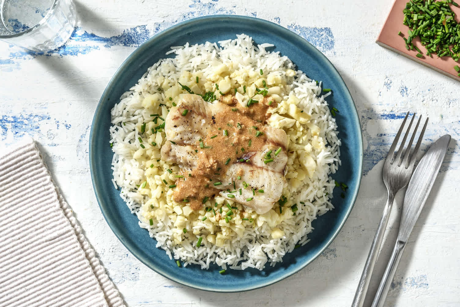 Lieu noir sauce satsivi à la géorgienne