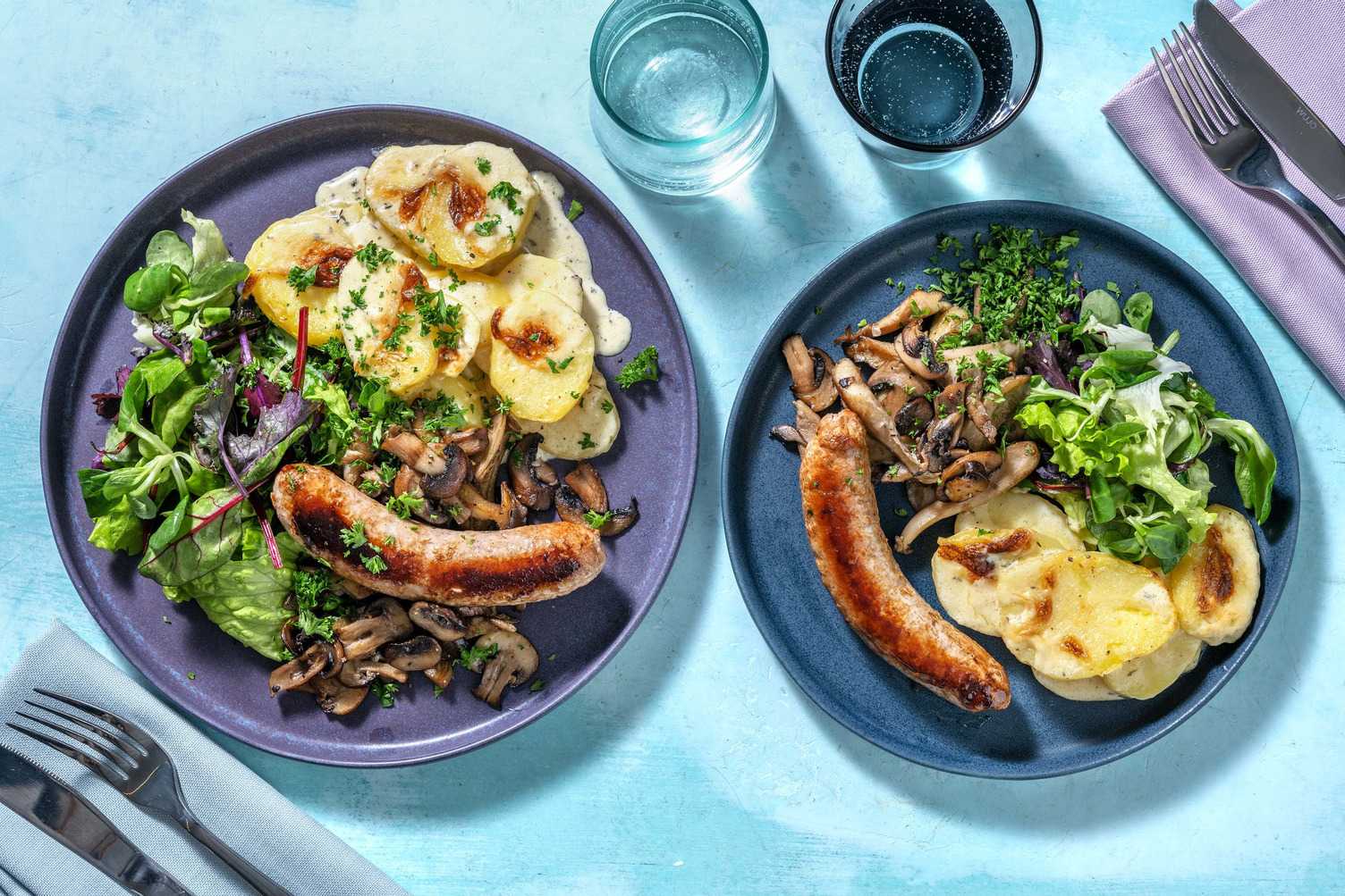 Gratin dauphinois & saucisse de Toulouse