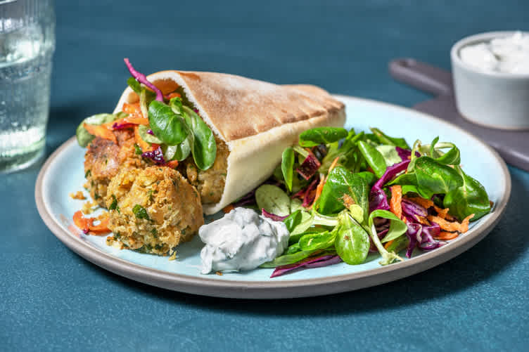 Homemade Falafel Pitas