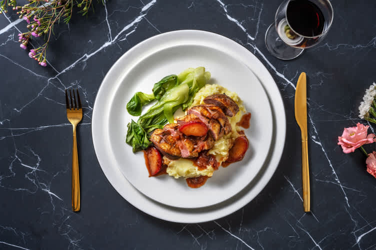 Roasted Duck Breast with Plum Sauce