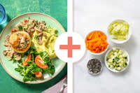 BE: Vegetarische vol-au-vent met champignons / NL:  Vegetarische ragout met champignons